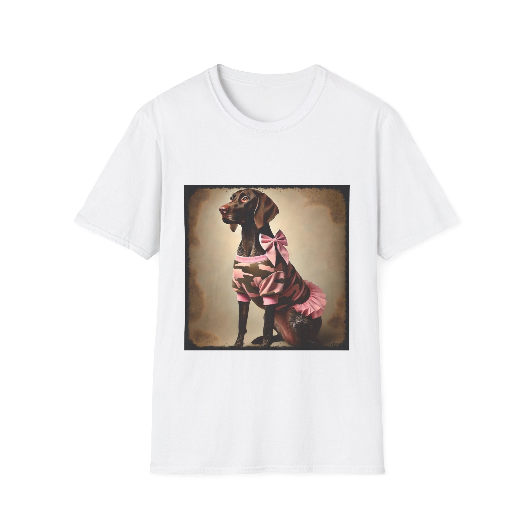 German Shorthaired Pointer Pink Camo Cutie | Unisex Dog T-Shirt