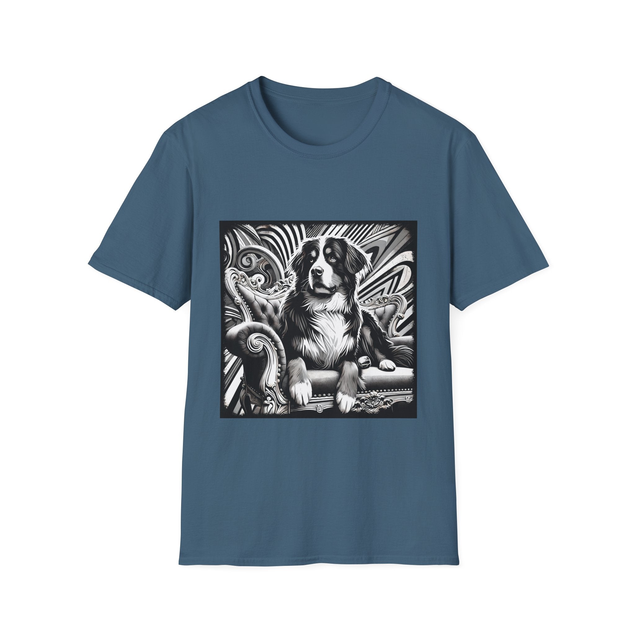 Bernese Mountain Dog B&W Bold | Unisex Dog T-Shirt