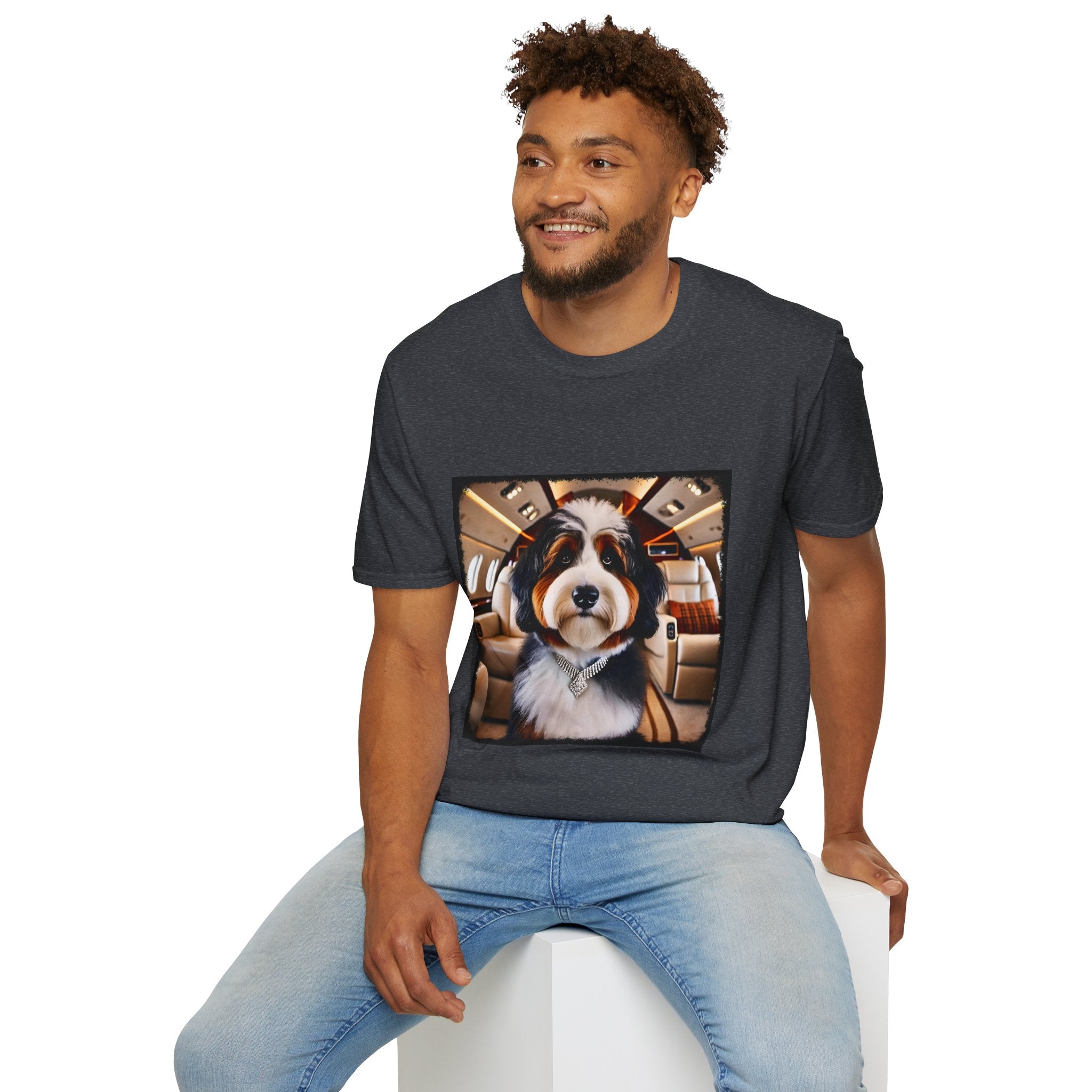 Bernedoodle Jet Setter | Unisex Dog T-Shirt