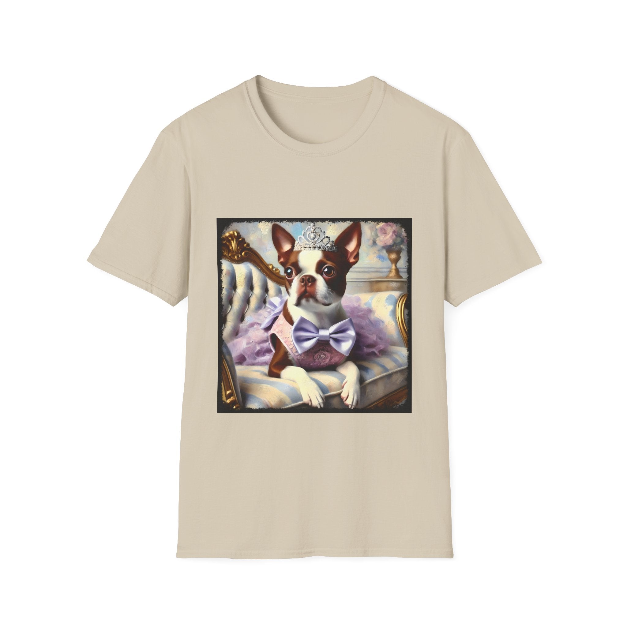 Boston Terrier Purple Princess Classic | Unisex Dog T-Shirt