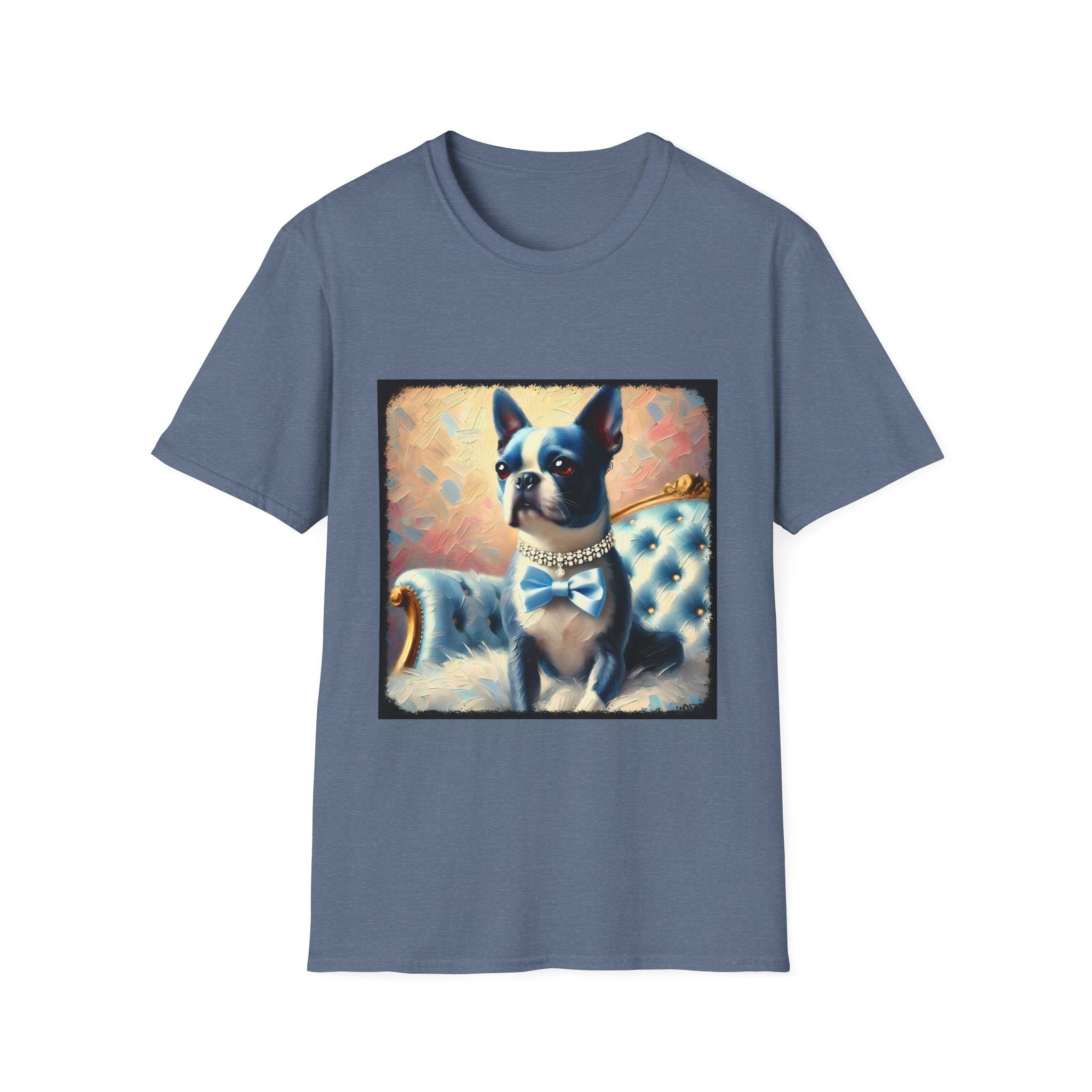 Boston Terrier Blue Classic | Unisex Dog T-Shirt