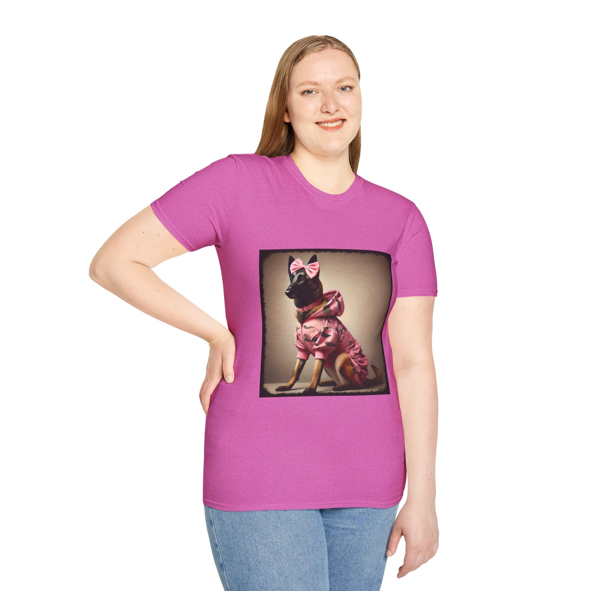 Belgian Malinois Pink Camo Cutie | Unisex Dog T-Shirt