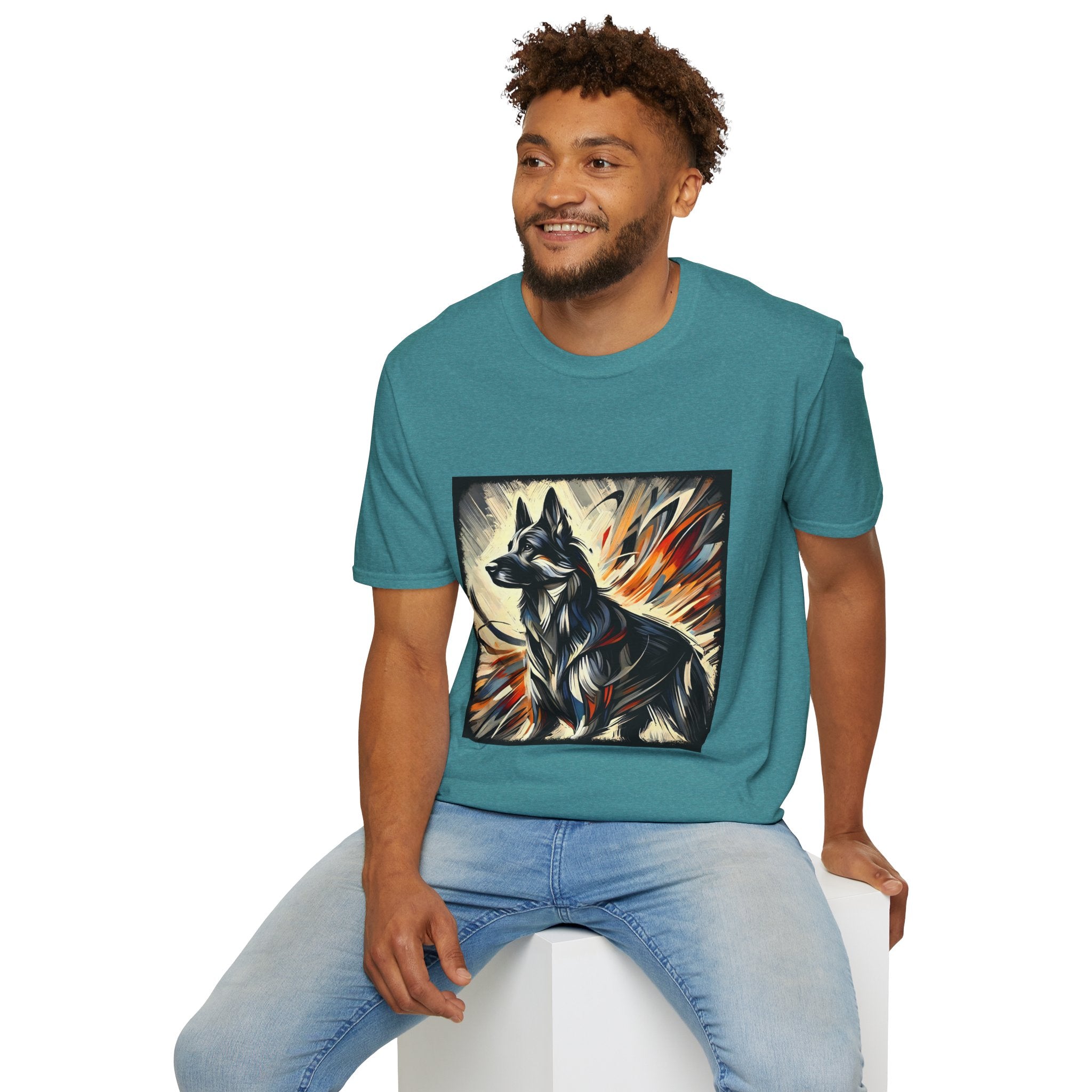 German Shepherd Fire Classic | Unisex Dog T-Shirt