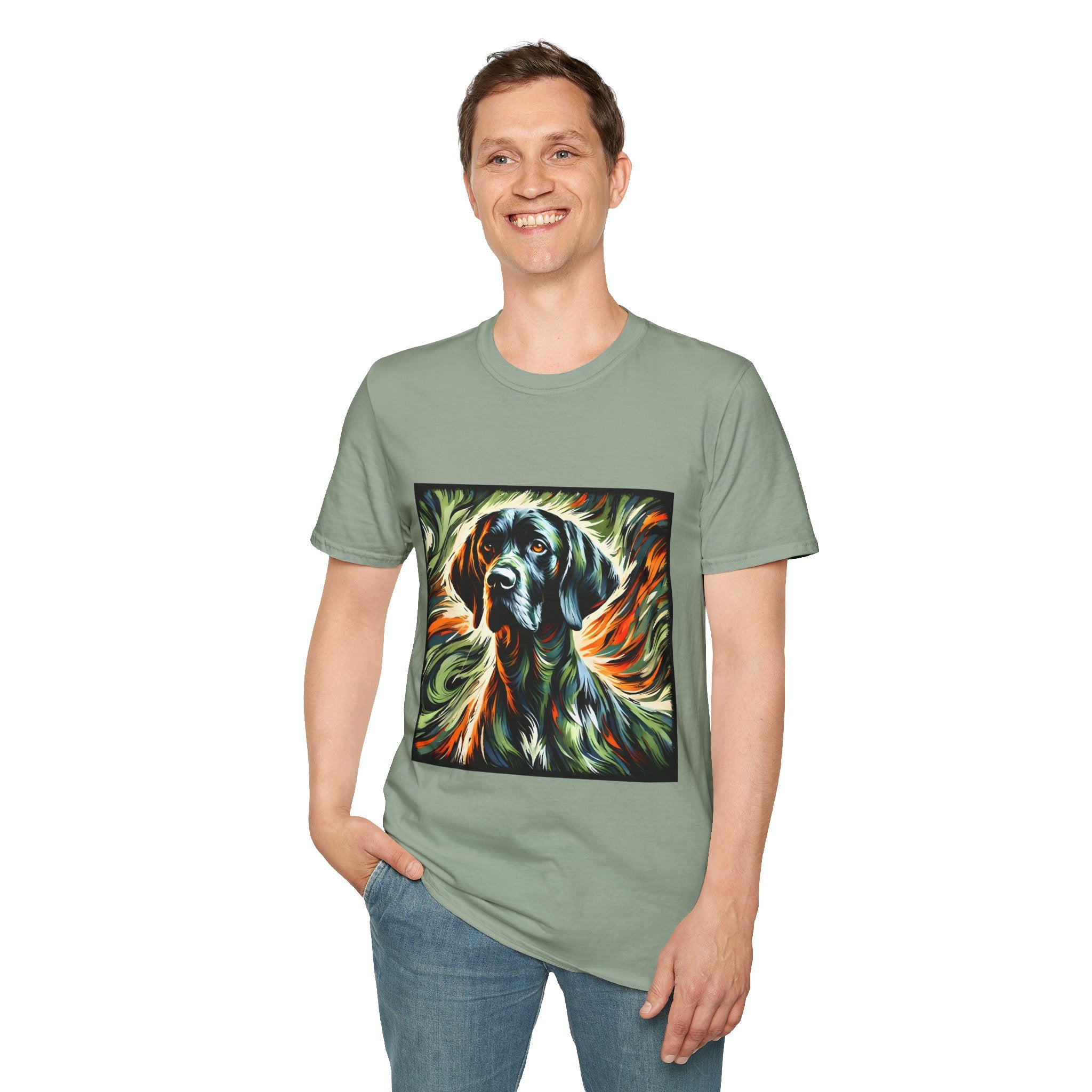 German Shorthaired Pointer Bold Flame Classic | Unisex Dog T-Shirt