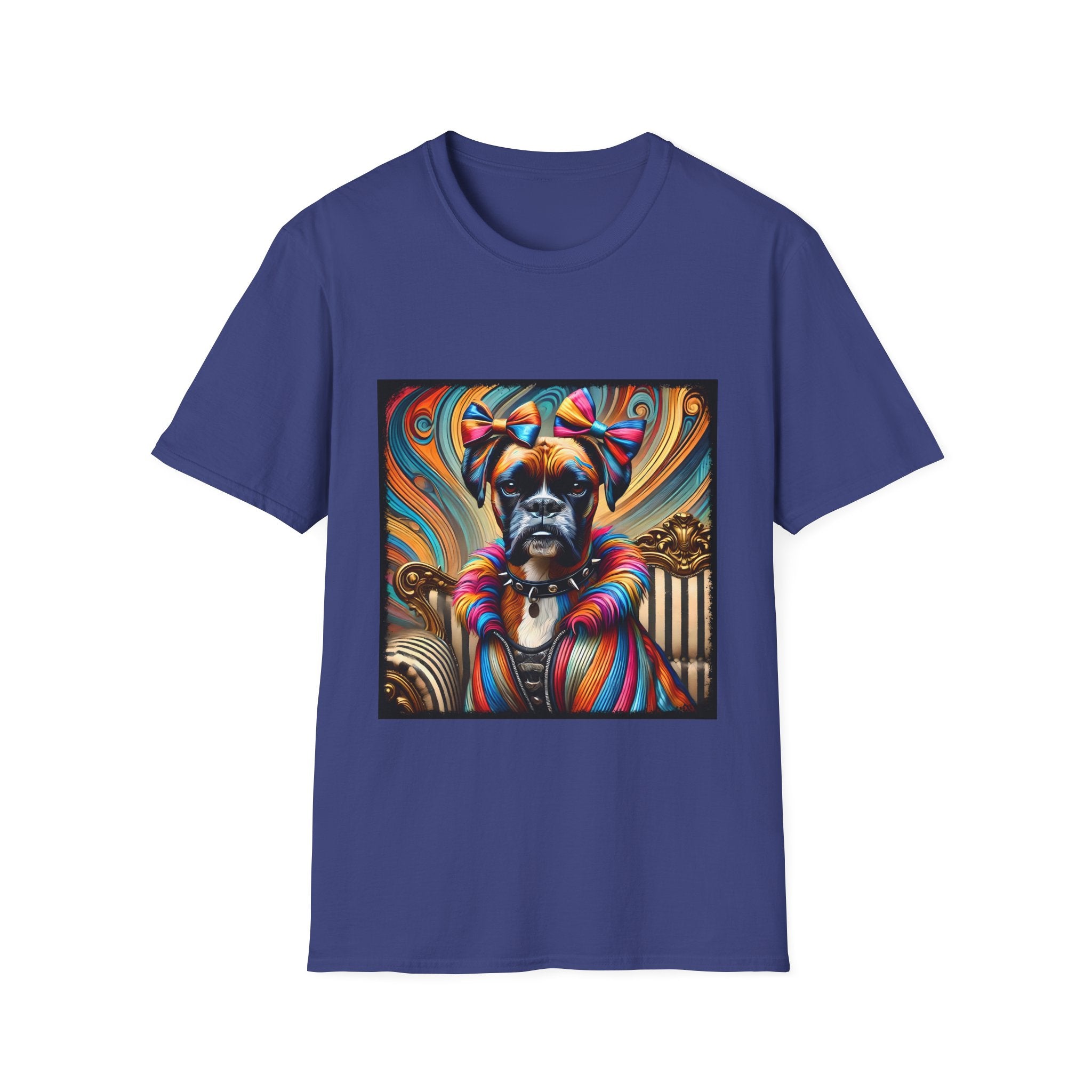 Boxer Rainbow Rocker | Unisex Dog T-Shirt