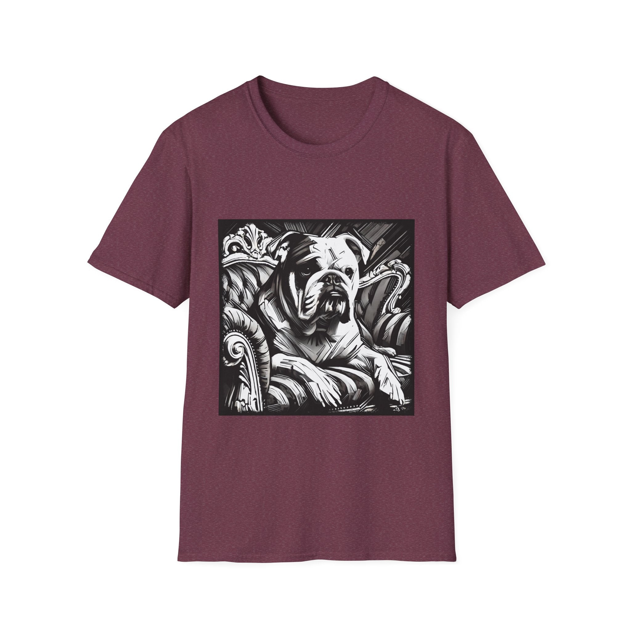 Bulldog B&W Bold | Unisex Dog T-Shirt