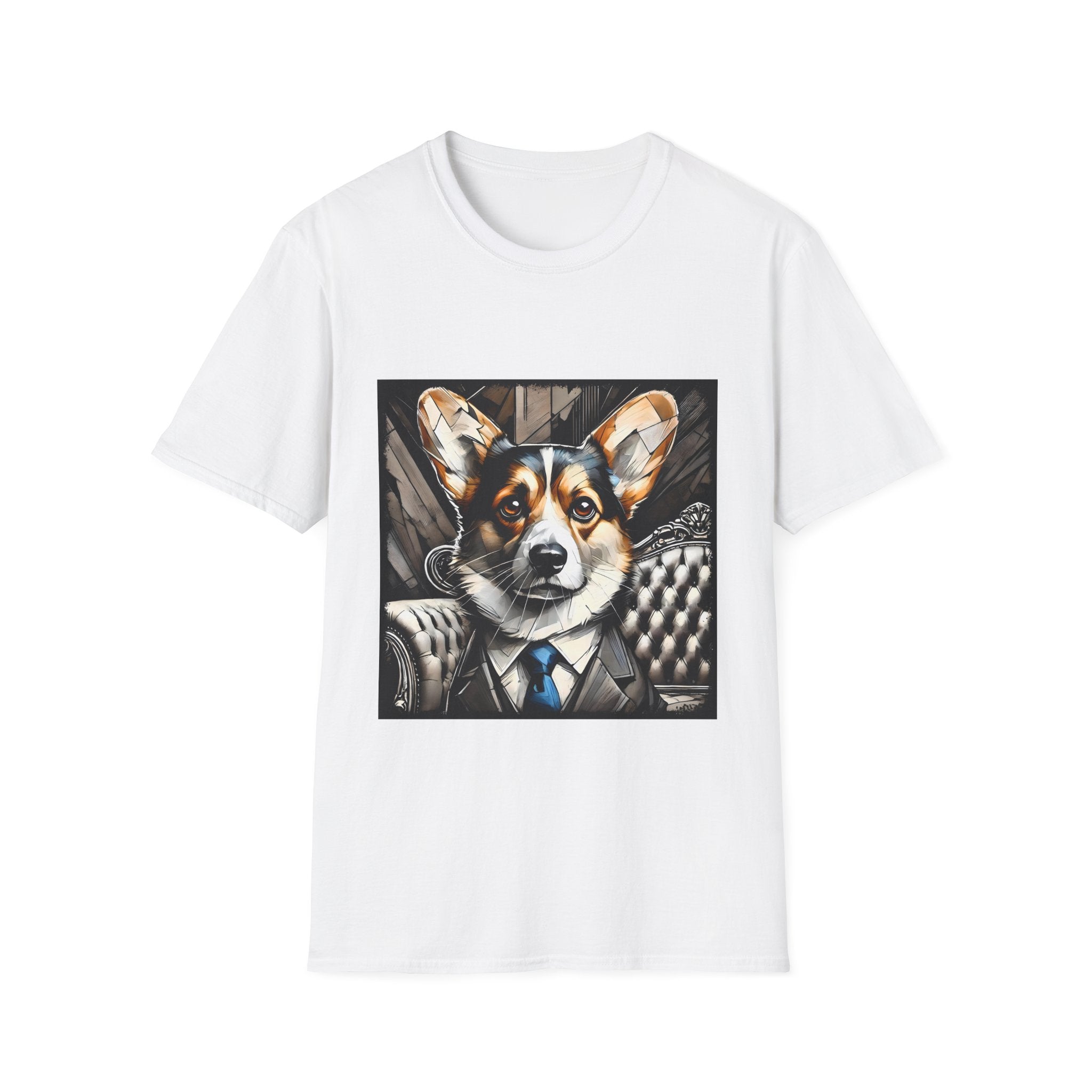 Pembroke Welsh Corgi B&W Bold Eyes | Unisex Dog T-Shirt