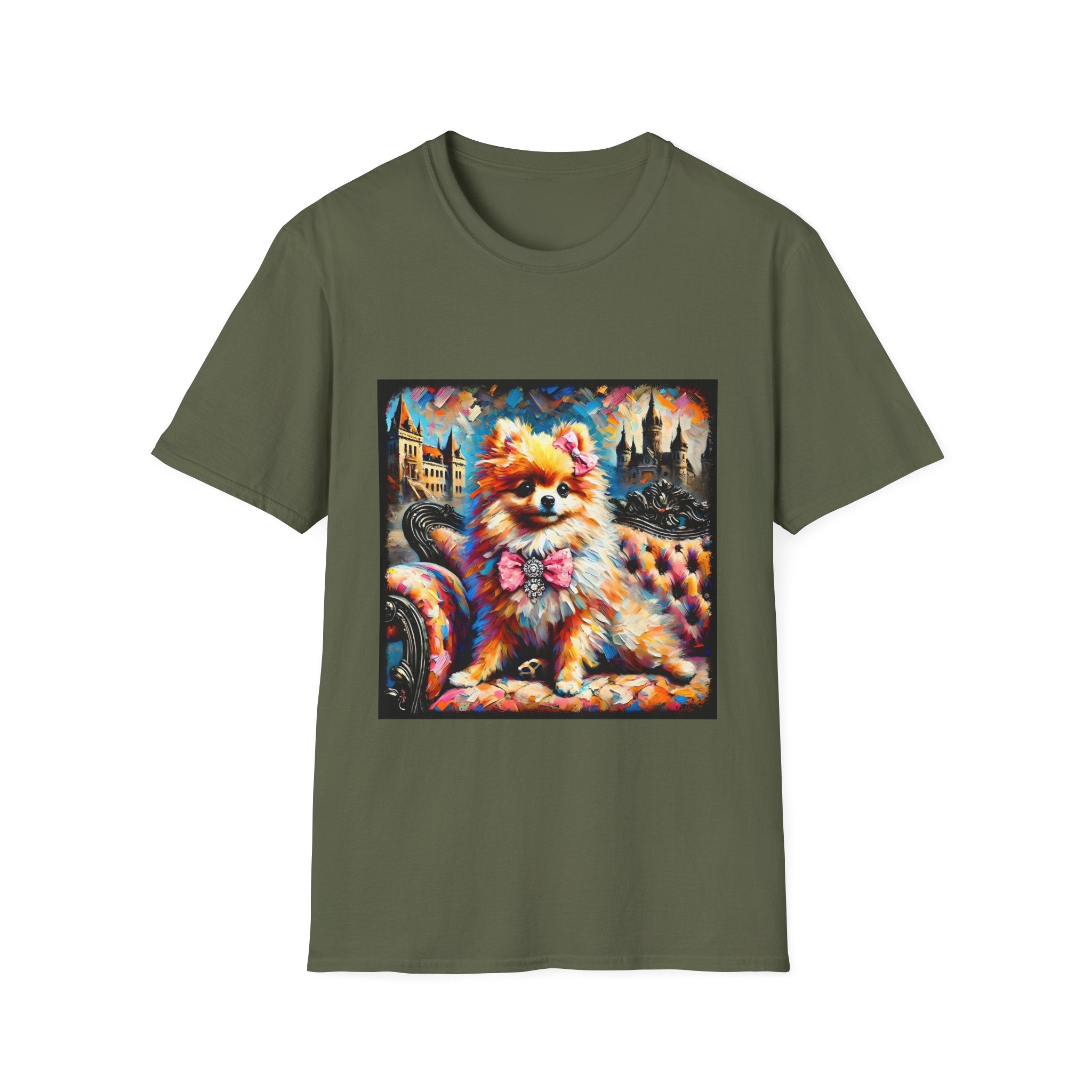 Pomeranian Diamond Princess Classic  | Unisex Dog T-Shirt