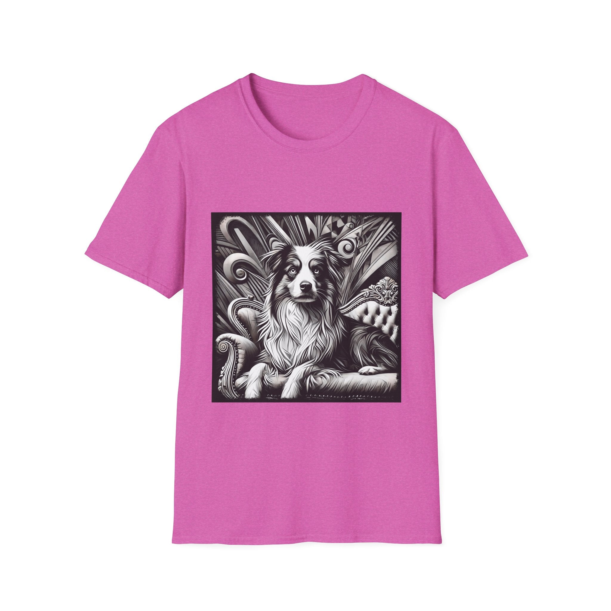 Australian Shepherd B&W Bold | Unisex Dog T-Shirt