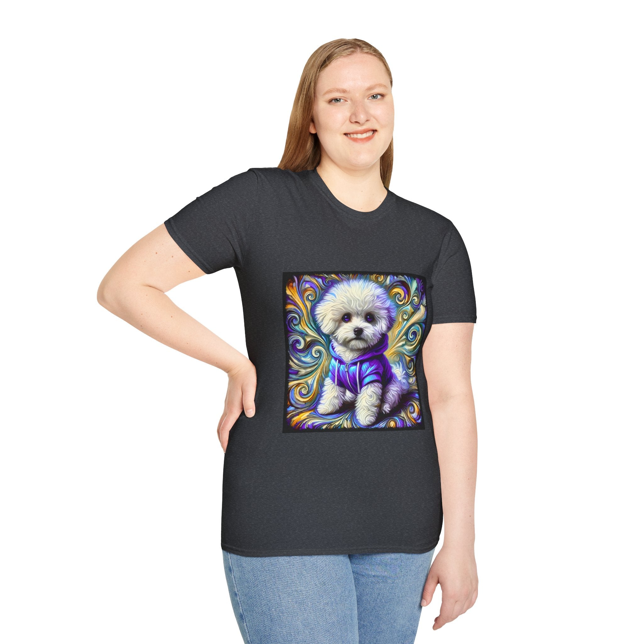 Bichon Frise Electric Swirl | Unisex Dog T-Shirt