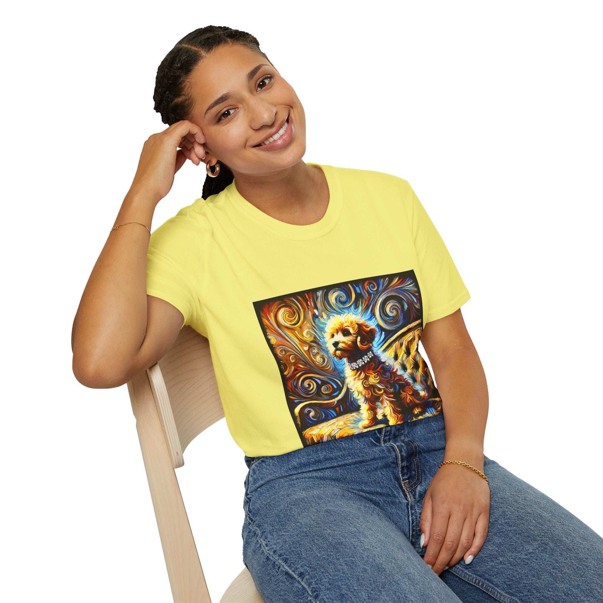 Goldendoodle Vivid Swirl | Unisex Dog T-Shirt