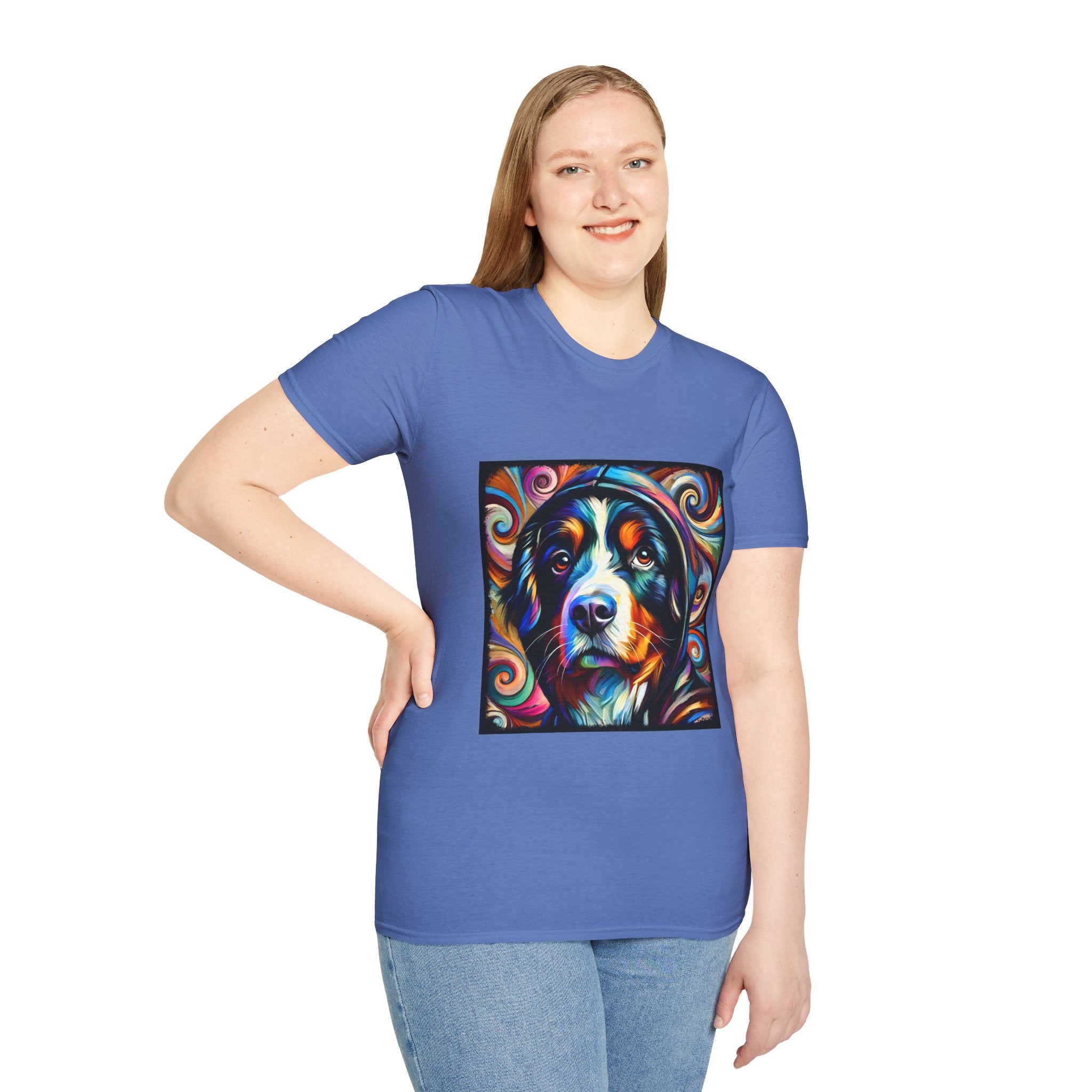 Bernese Mountain Dog Relaxed Swirl | Unisex Dog T-Shirt