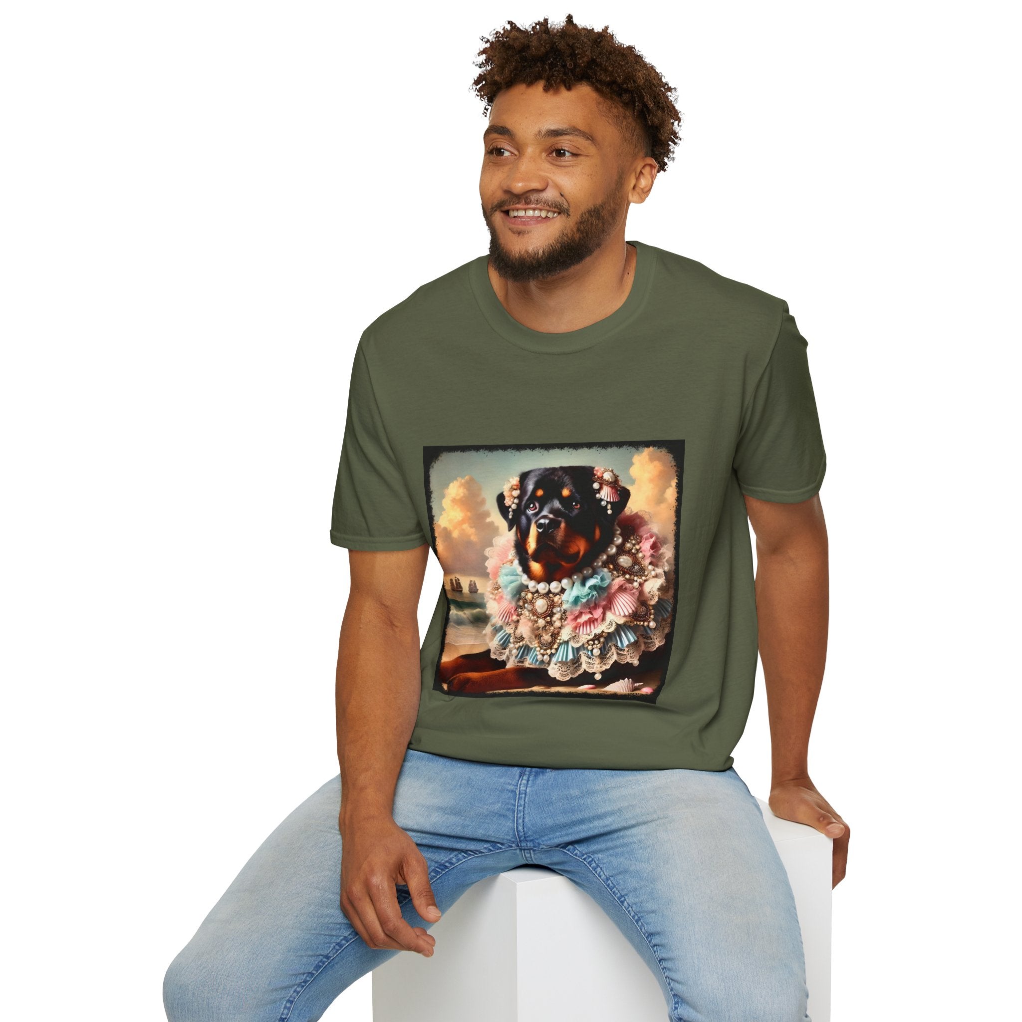 Rottweiler Beach Beauty | Unisex Dog T-Shirt