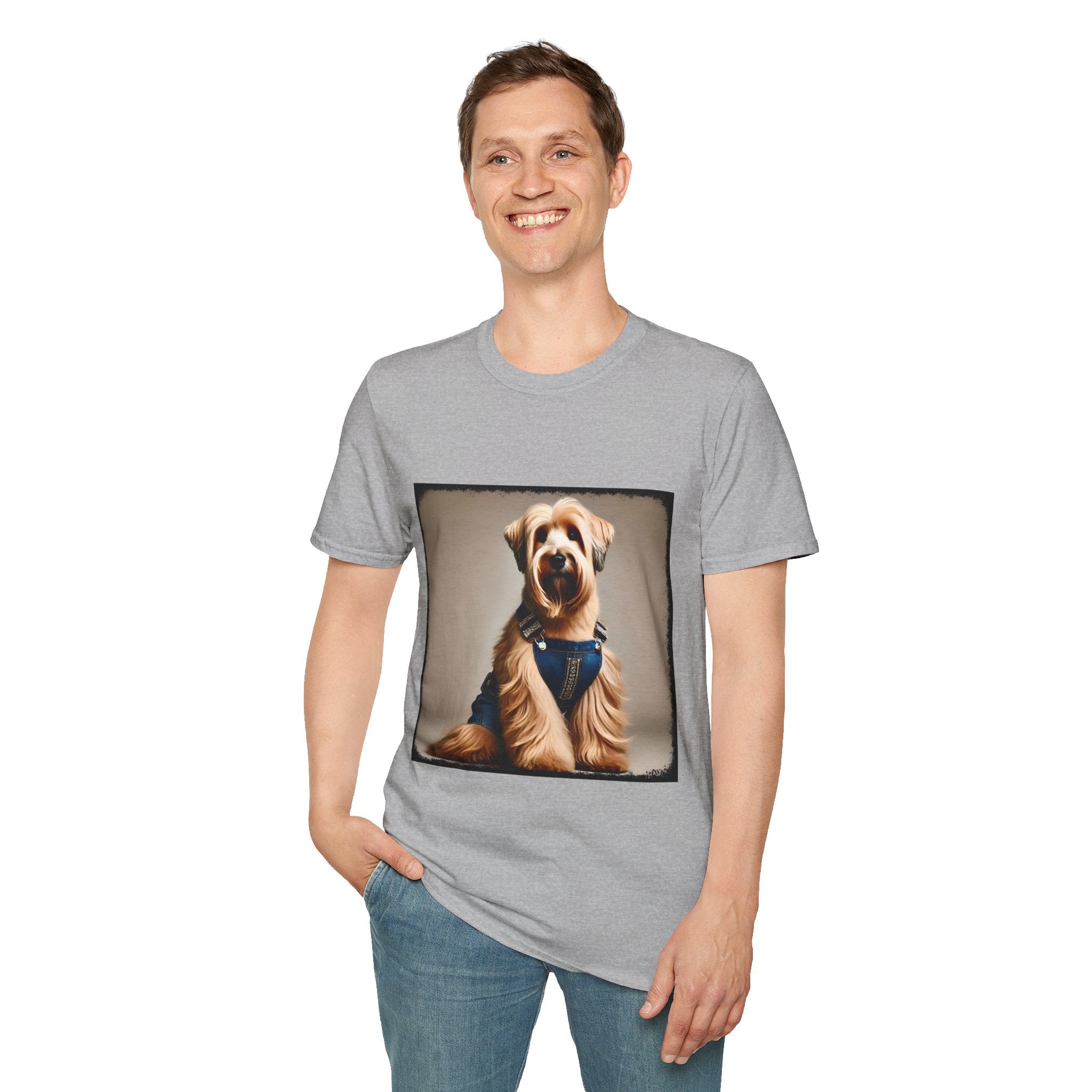 Wheaten Terrier Denim Doll | Unisex Dog T-Shirt