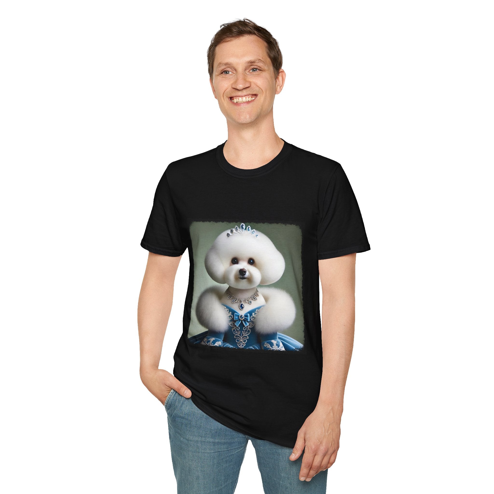 Bichon Frise Blue Belle | Unisex Dog T-Shirt