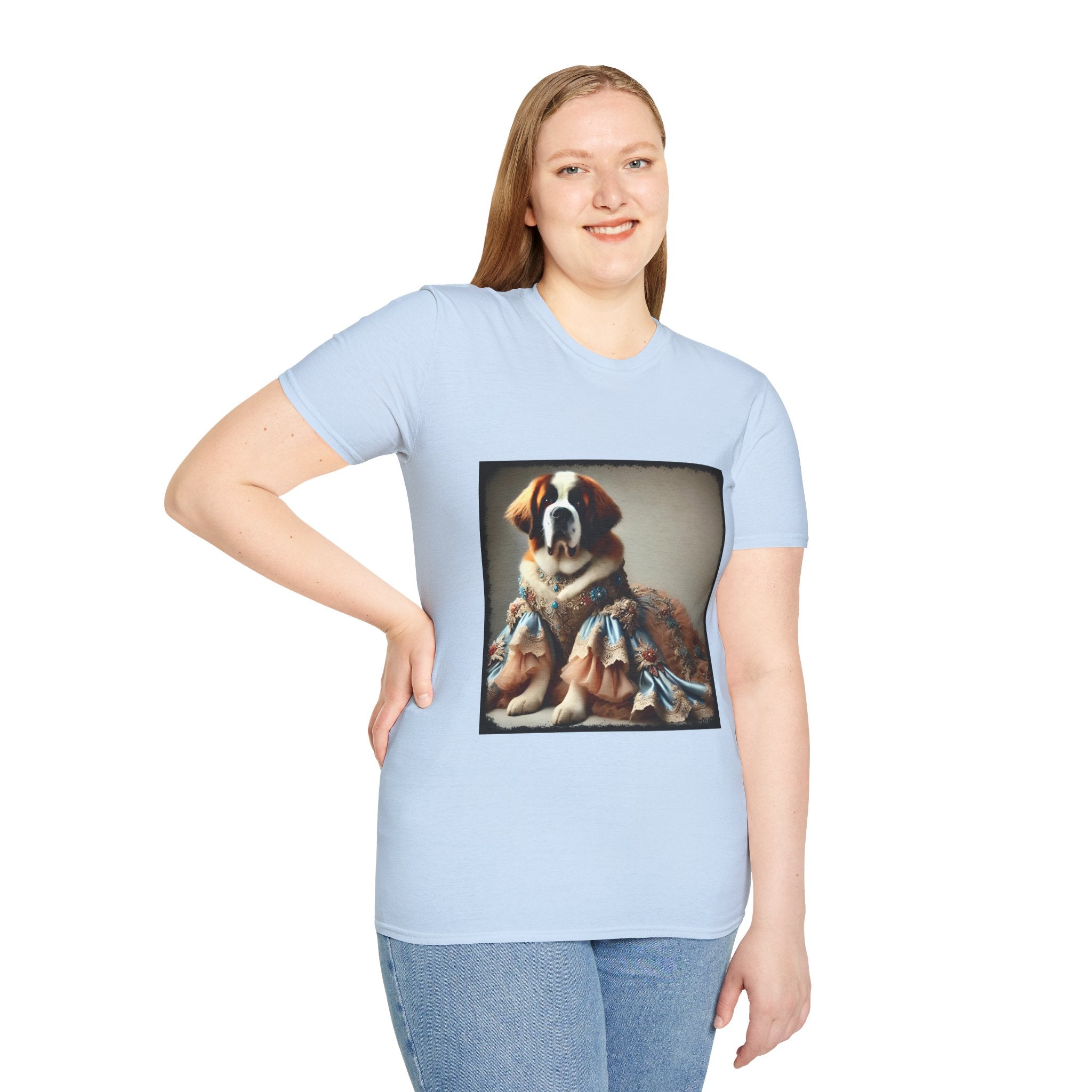 Saint Bernard Pawsh Portrait | Unisex Dog T-Shirt