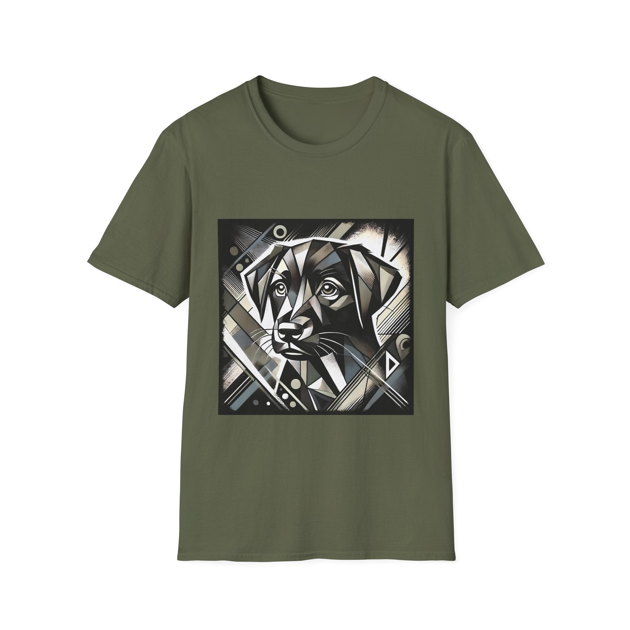 Labrador Retriever B&W Bold Geometric | Unisex Dog T-Shirt