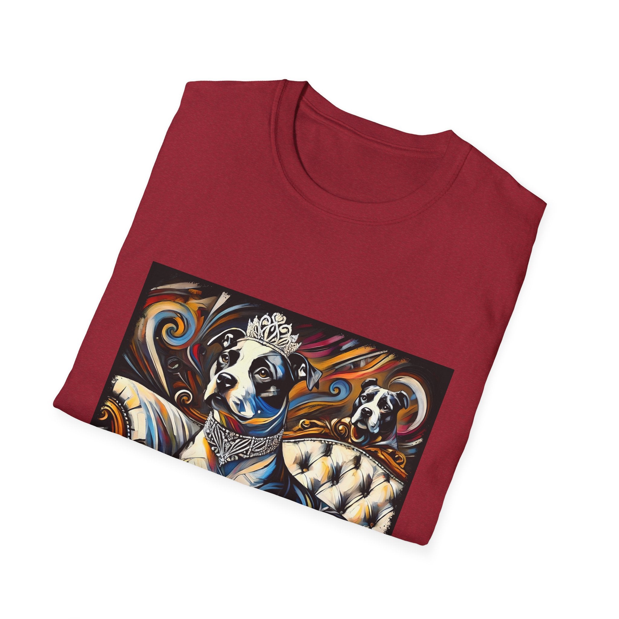 American Pit Bull Terrier Bold Princess Swirl  | Unisex Dog T-Shirt