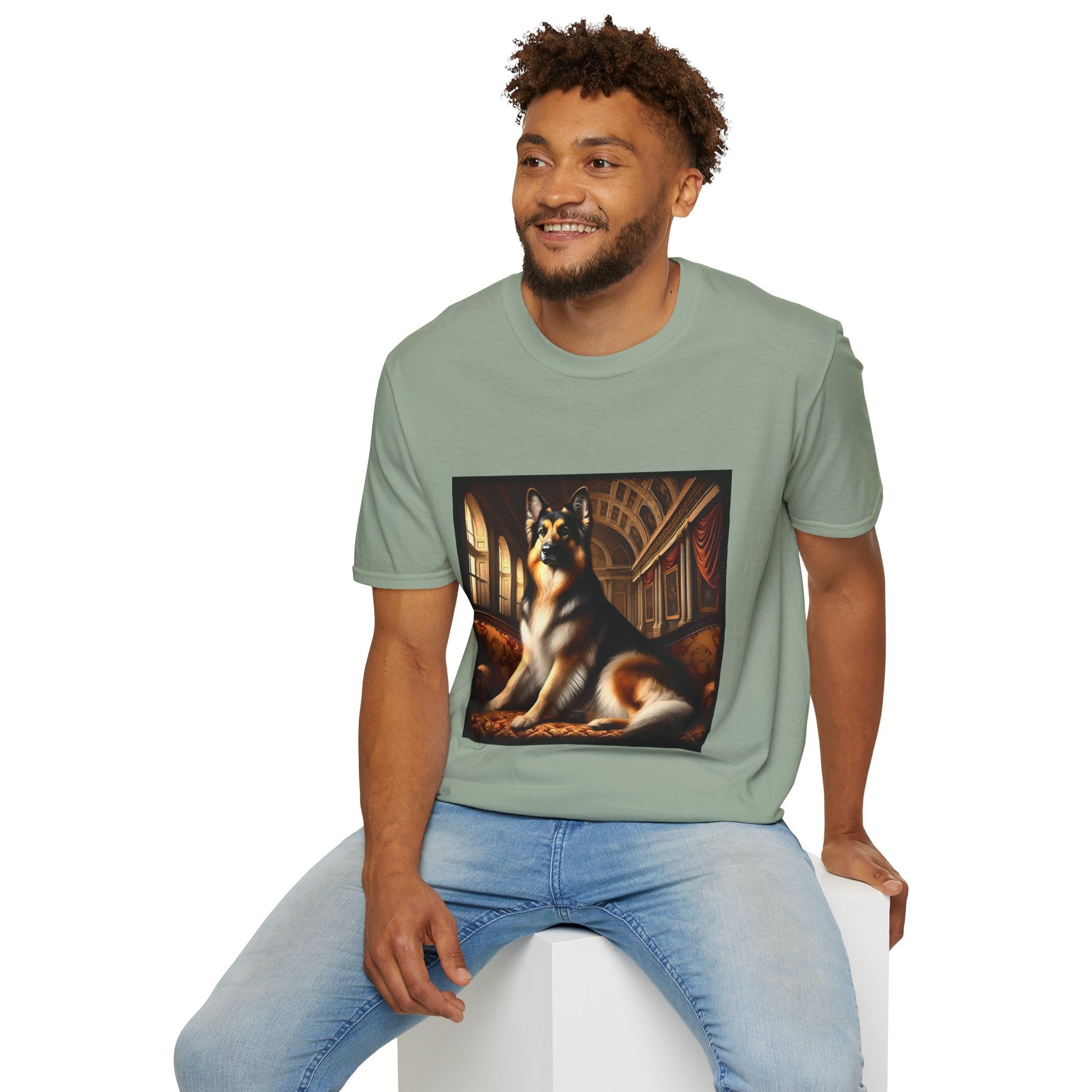 German Shepherd Dashing Duke | Unisex Dog T-Shirt