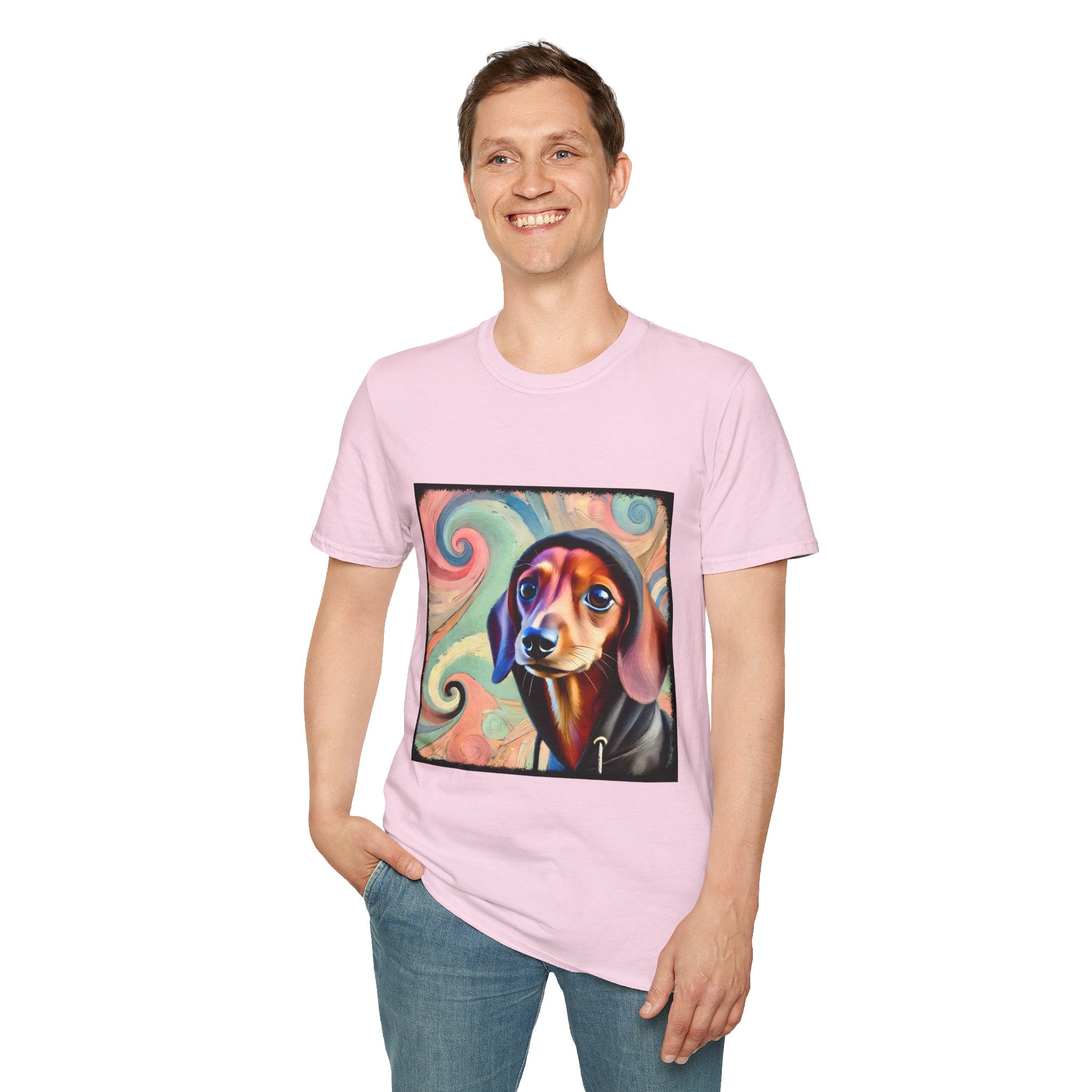 Dachshund Pastel Swirl | Unisex Dog T-Shirt