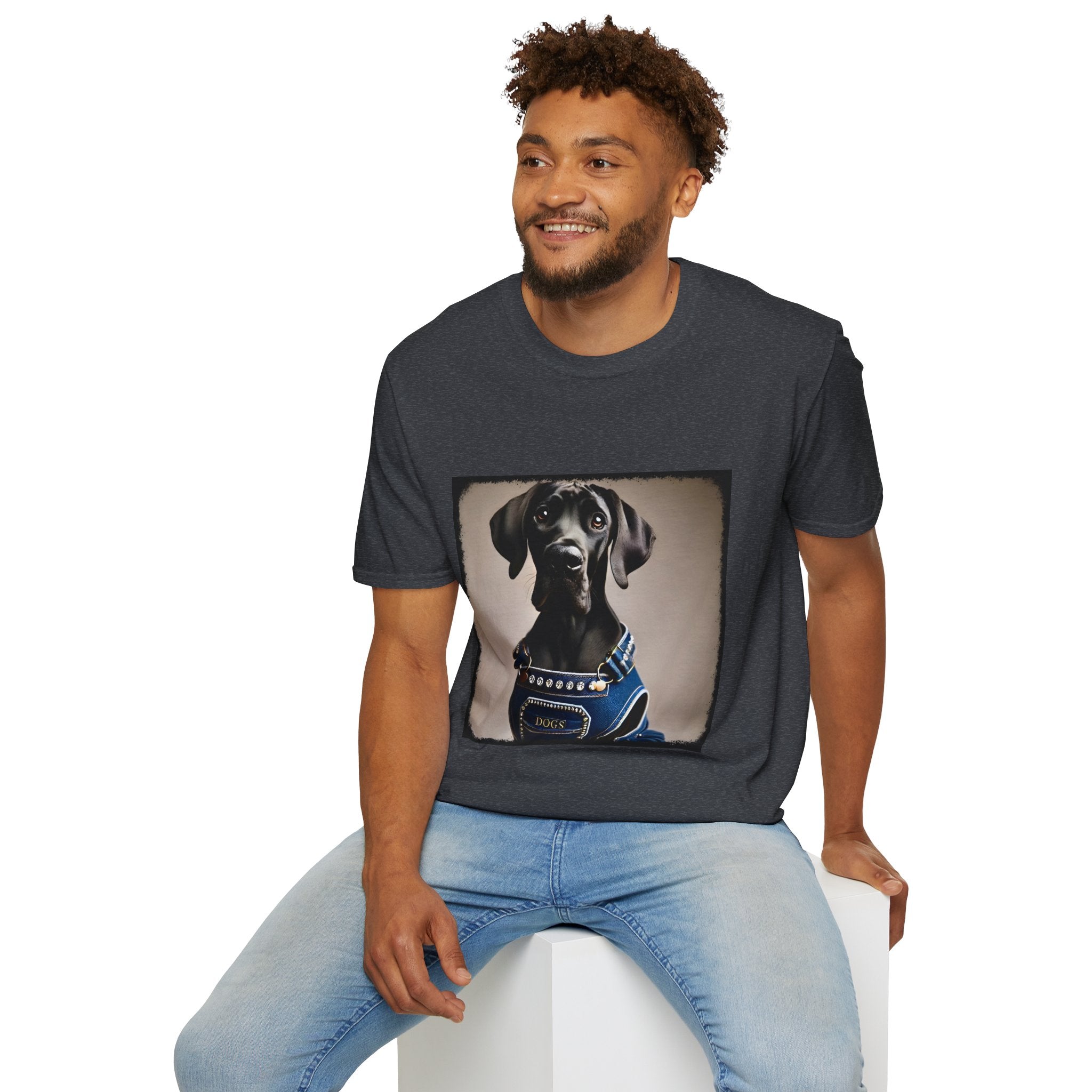 Great Dane Denim Dog | Unisex Dog T-Shirt
