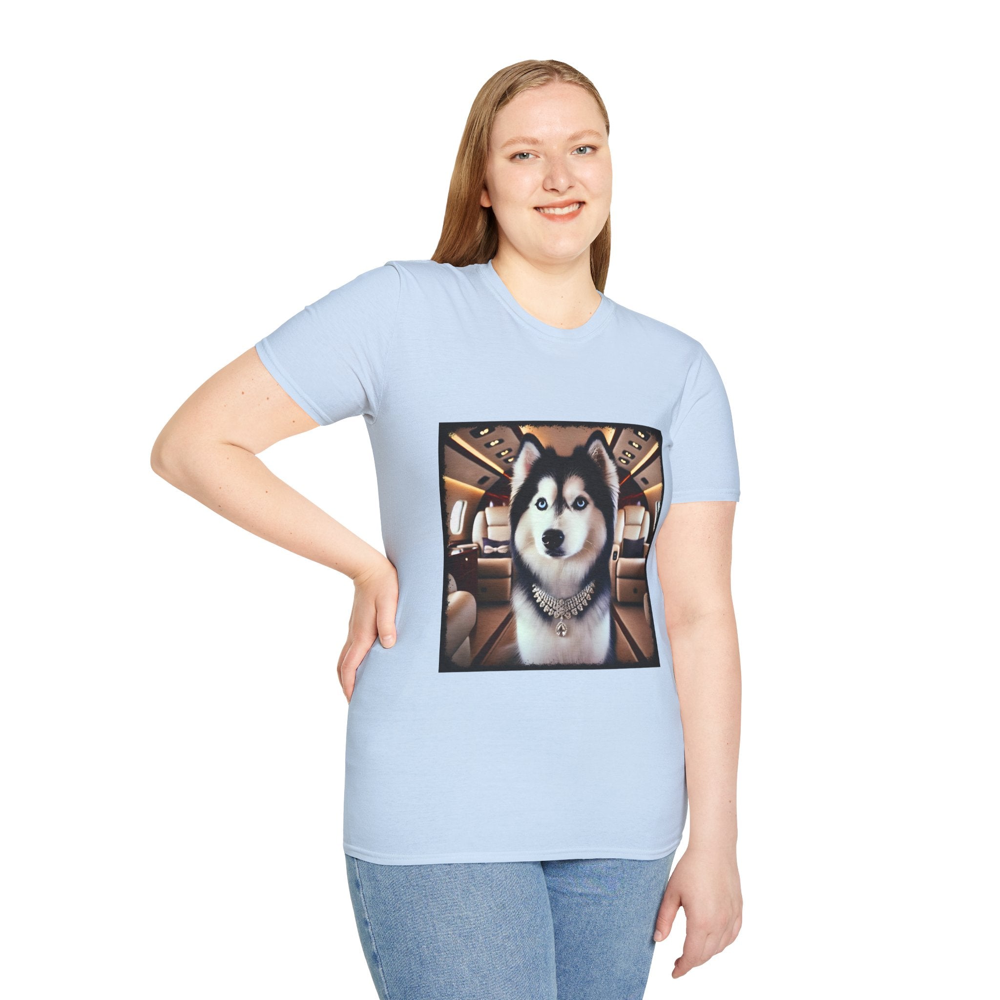 Siberian Husky Frequent Flier | Unisex Dog T-Shirt