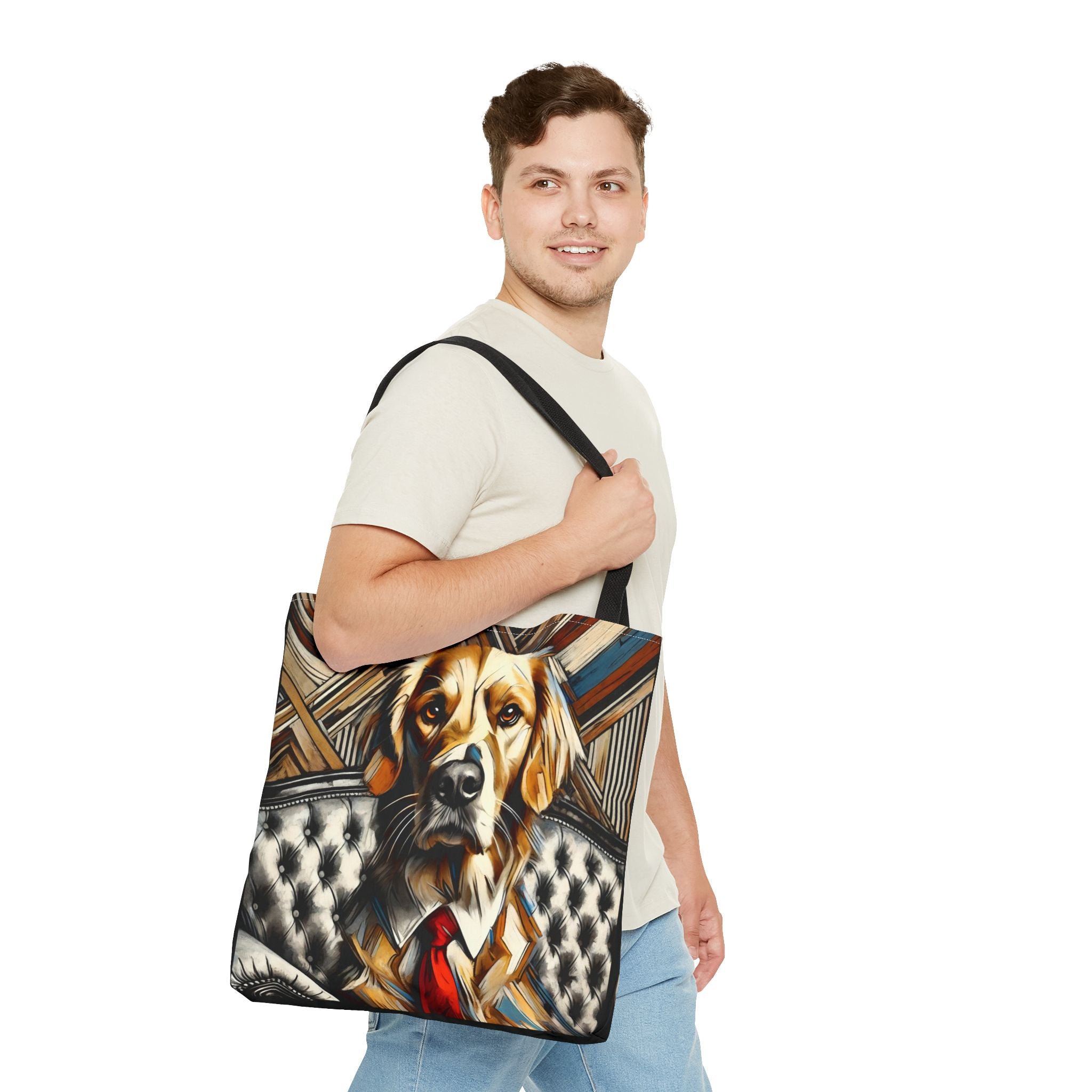 Golden Retriever Perfect Gentleman | Dog Themed Tote Bag