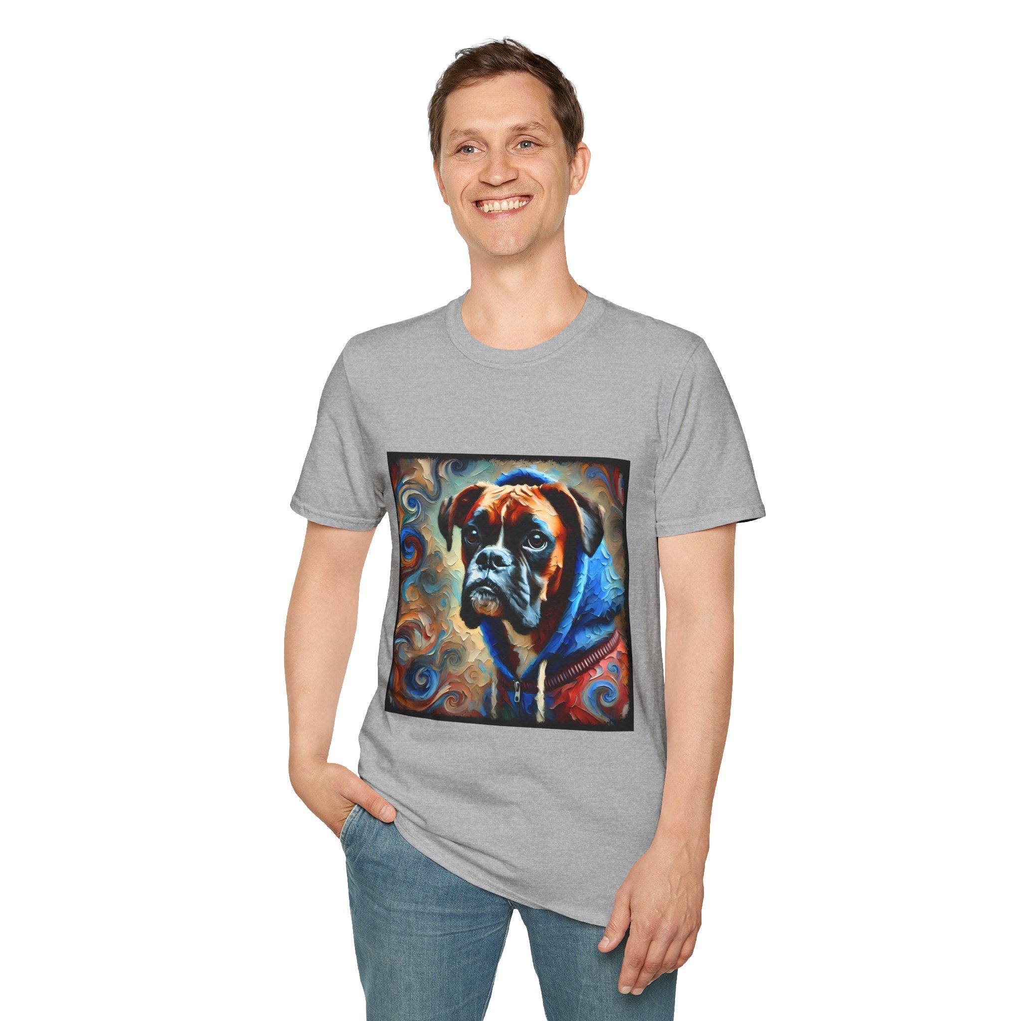 Boxer Hoodie Swirl II | Unisex Dog T-Shirt