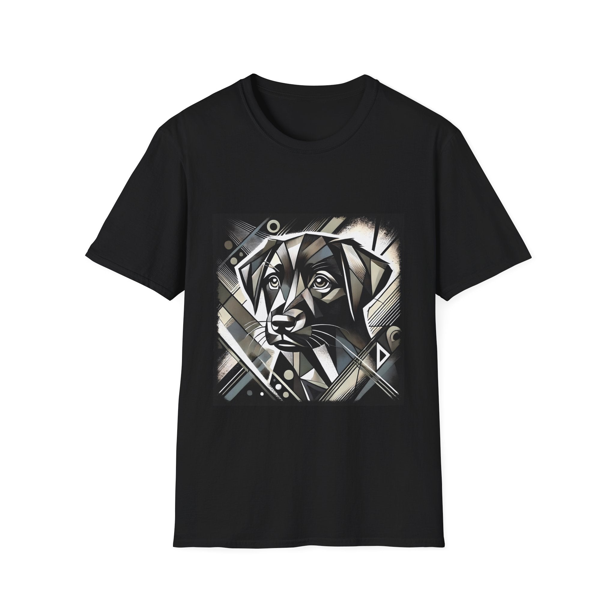 Labrador Retriever B&W Bold Geometric | Unisex Dog T-Shirt