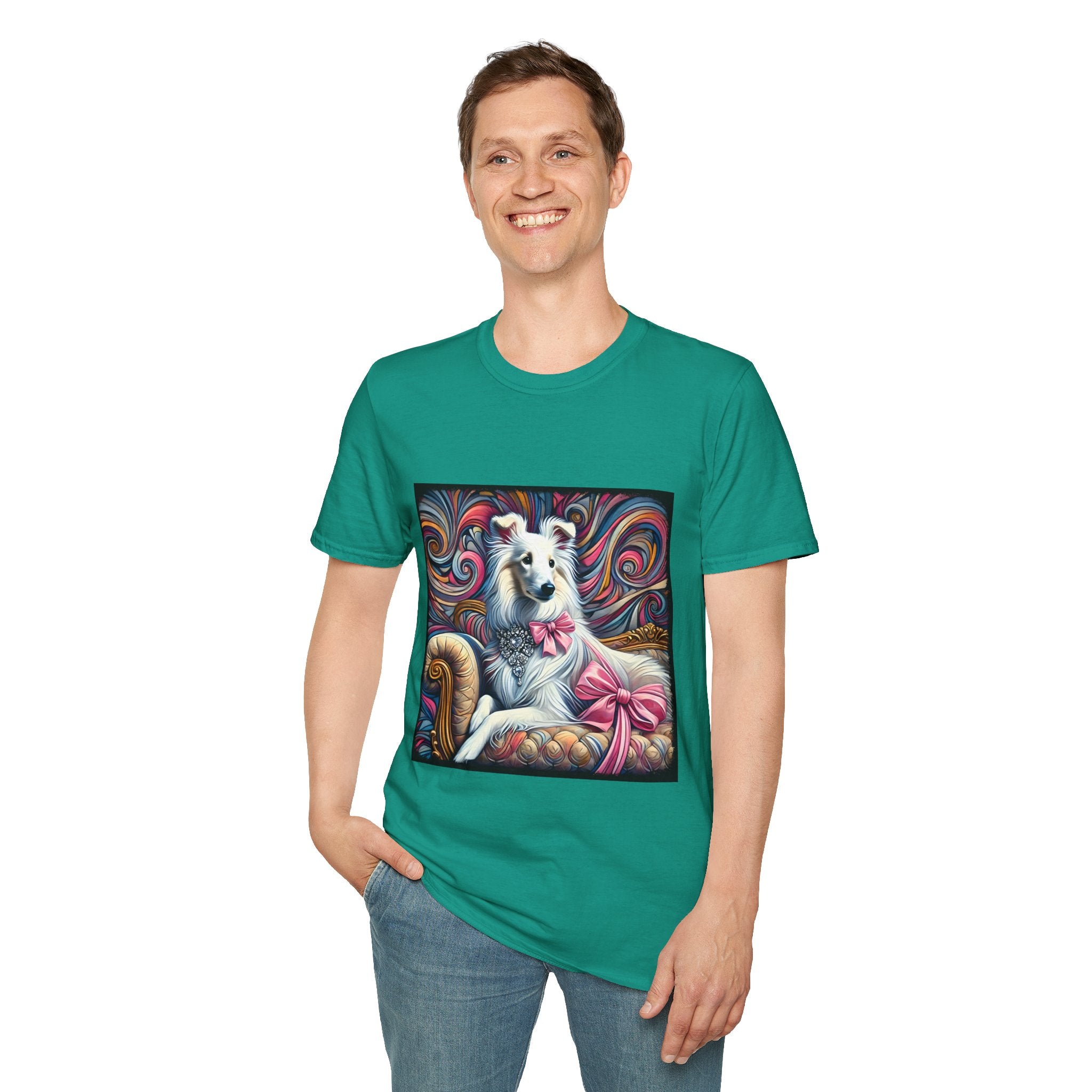 Collie Pink Princess Swirl | Unisex Dog T-Shirt
