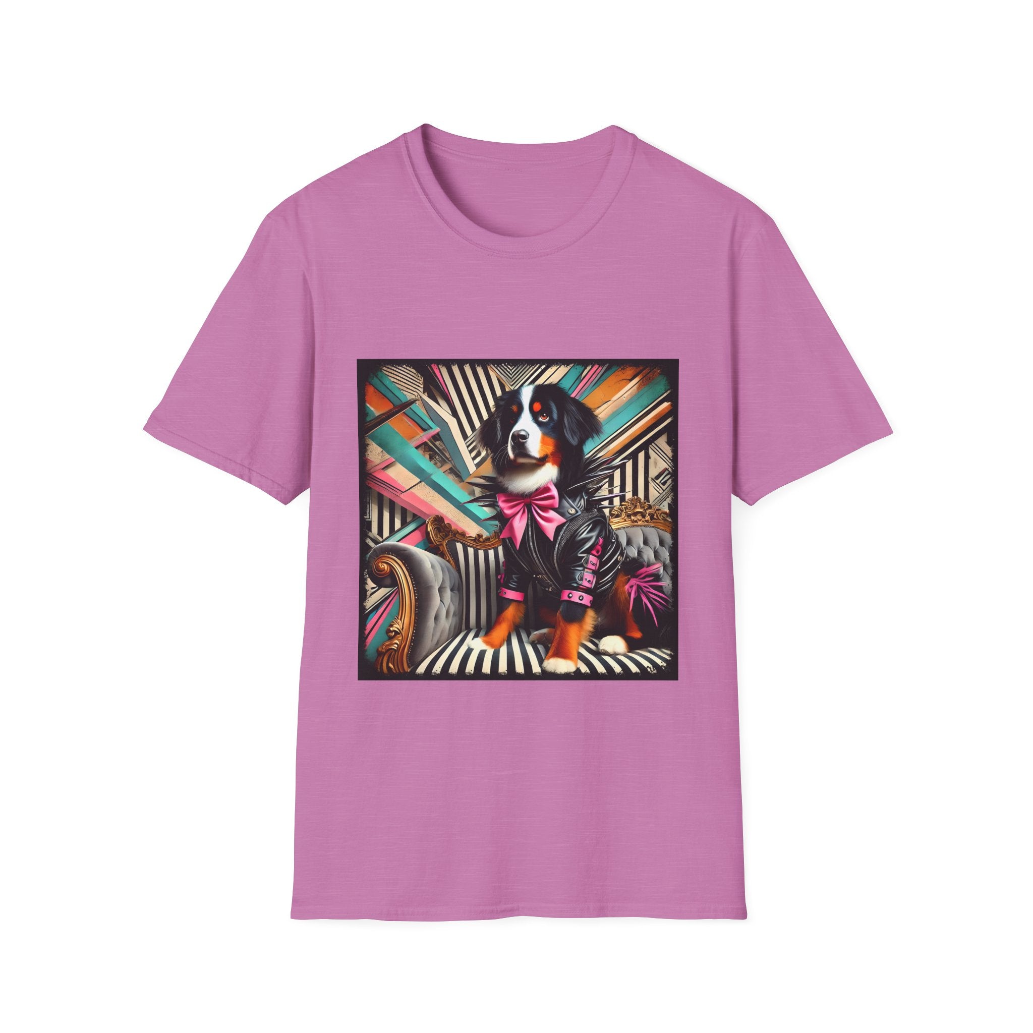 Bernese Mountain Dog Bold Rocker| Unisex Dog T-Shirt