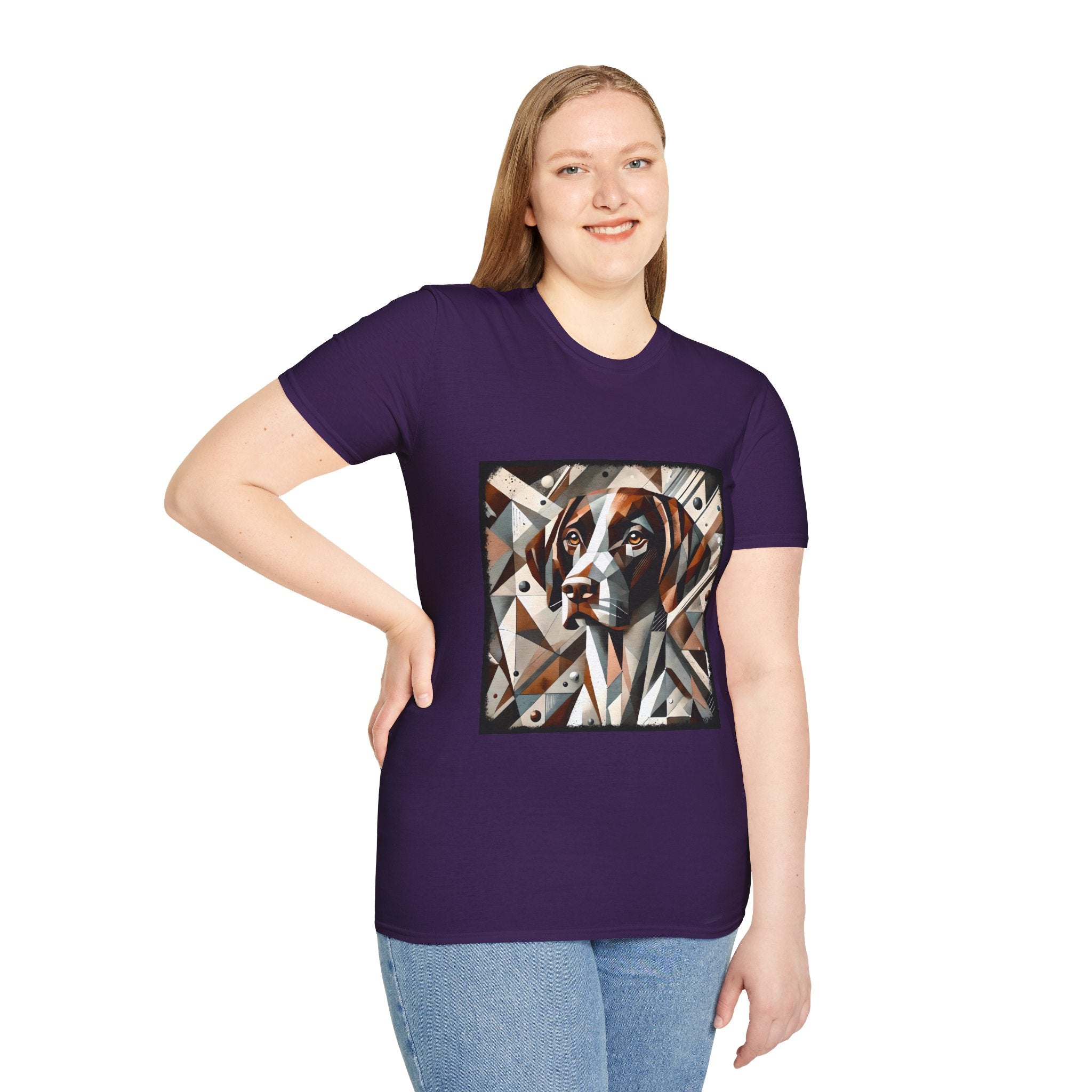 German Shorthaired Pointer Warm Geometric | Unisex Dog T-Shirt