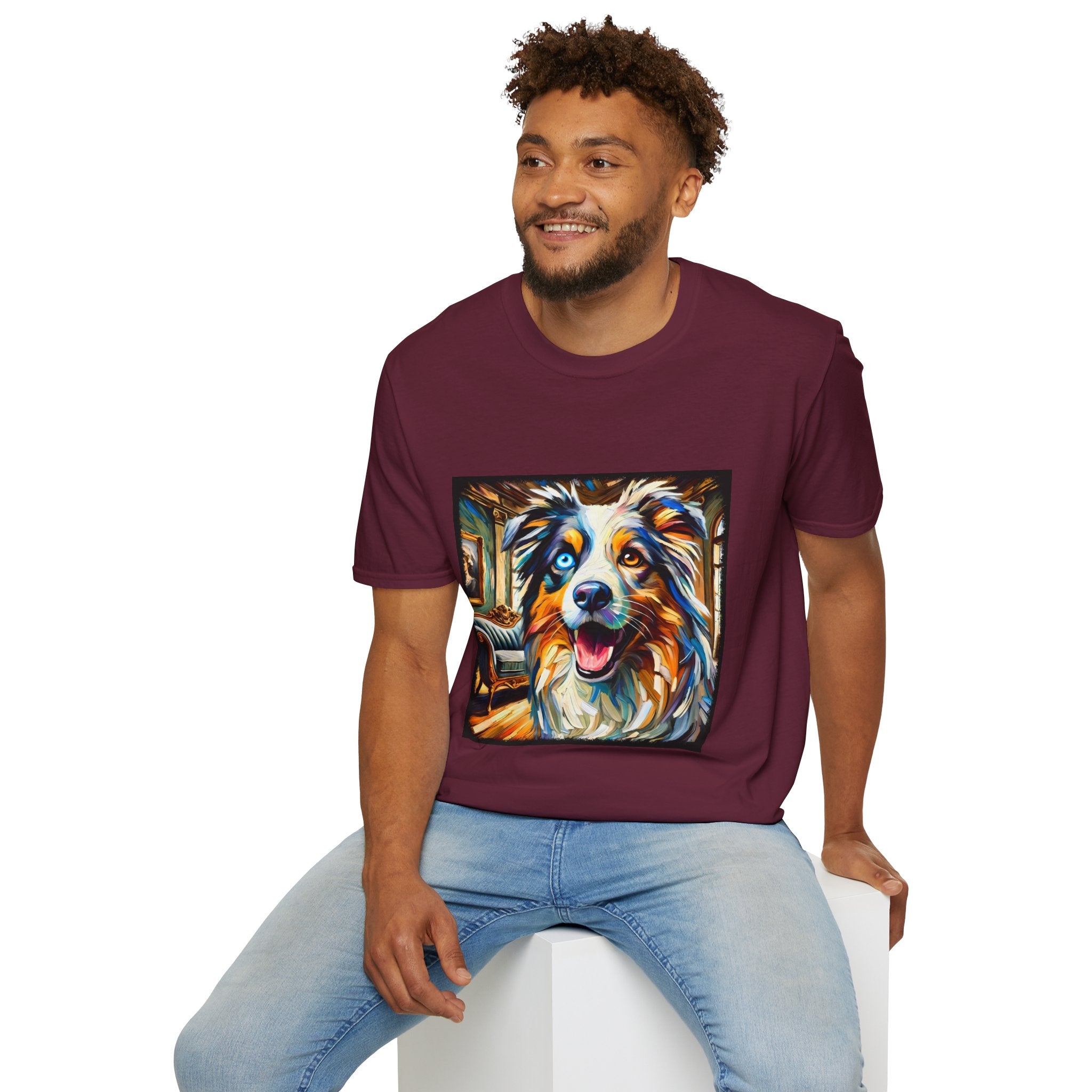 Australian Shepherd Blissful Swirl | Unisex Dog T-Shirt