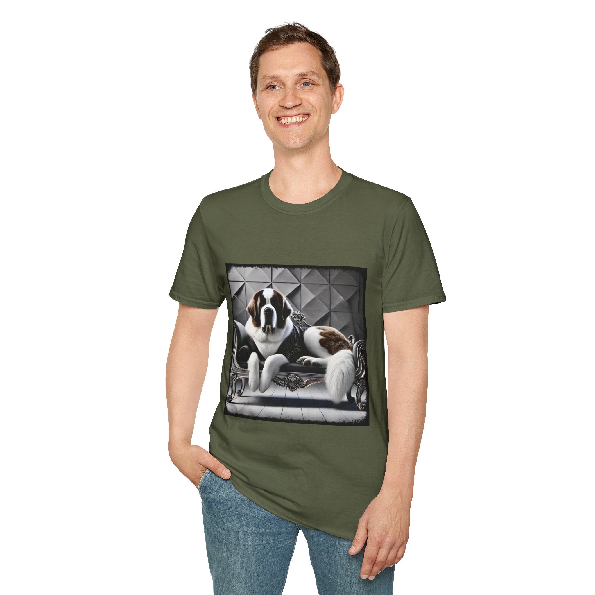 Saint Bernard Tux Luxe | Unisex Dog T-Shirt