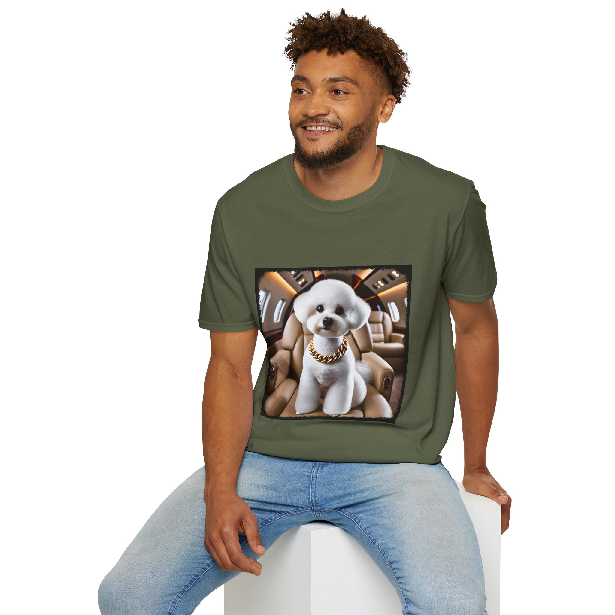 Bichon Frise Fréquent Flier | Unisex Dog T-Shirt