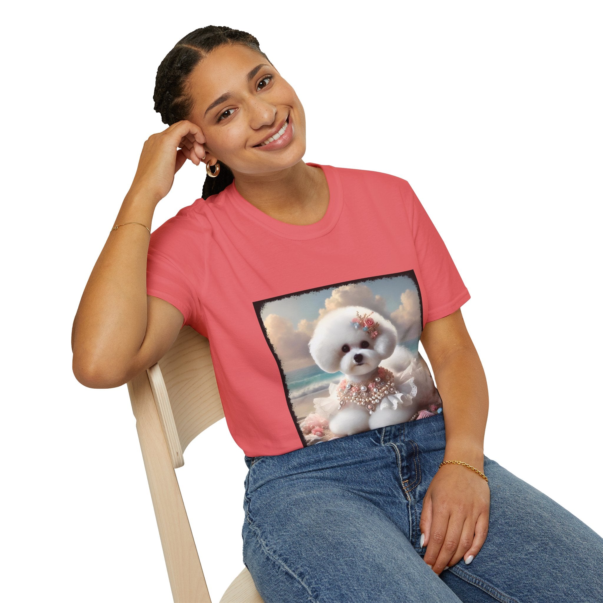 Bichon Frise Beach Beauty | Unisex Dog T-Shirt