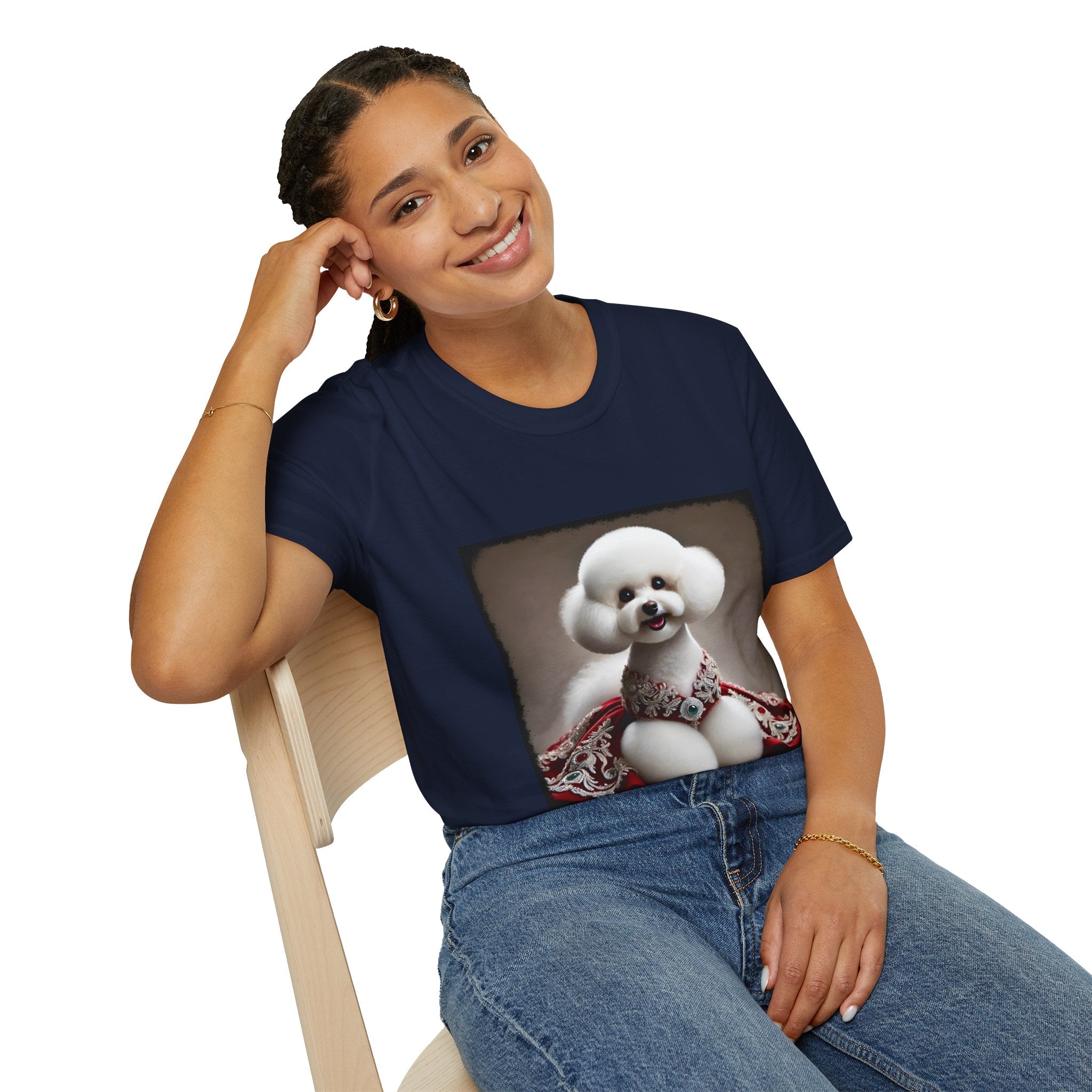 Bichon Frise Crimson Cutie | Unisex Dog T-Shirt