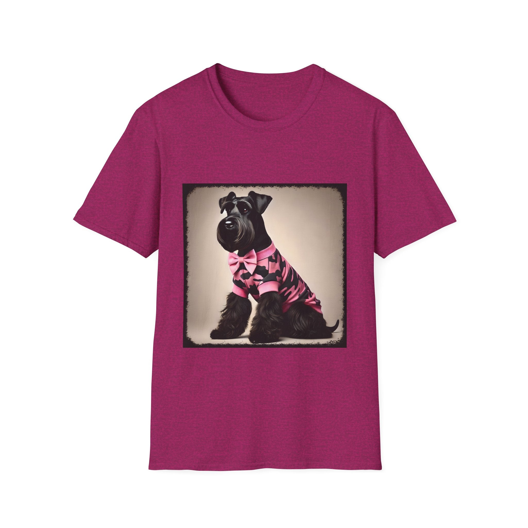 Schnauzer Pink Camo Cutie | Unisex Dog T-Shirt