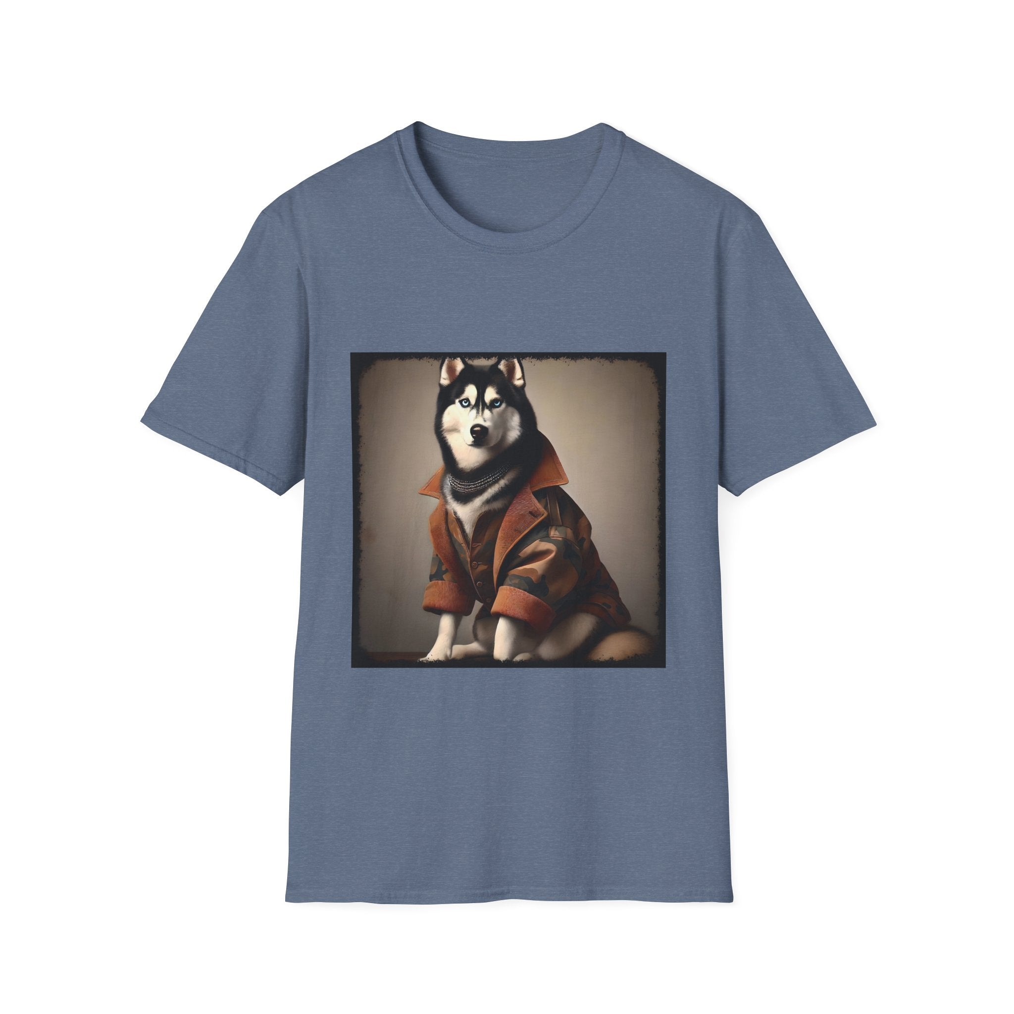 Siberian Husky Camo Cutie | Unisex Dog T-Shirt