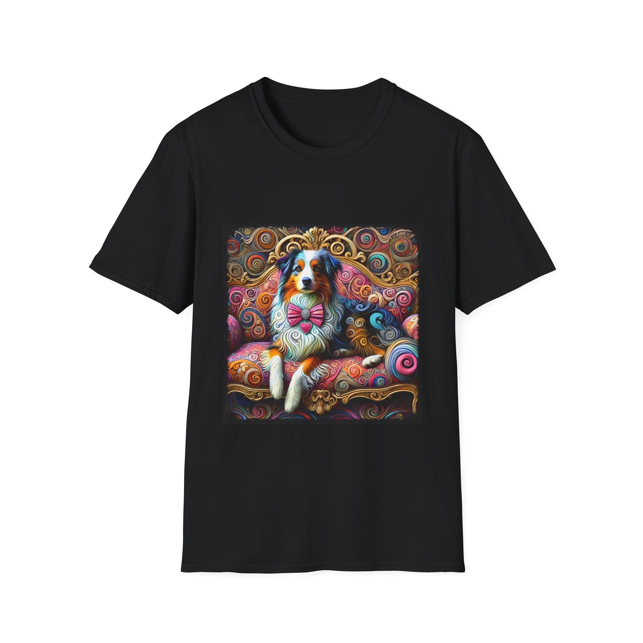 Australian Shepherd Love Swirl | Unisex Dog T-Shirt