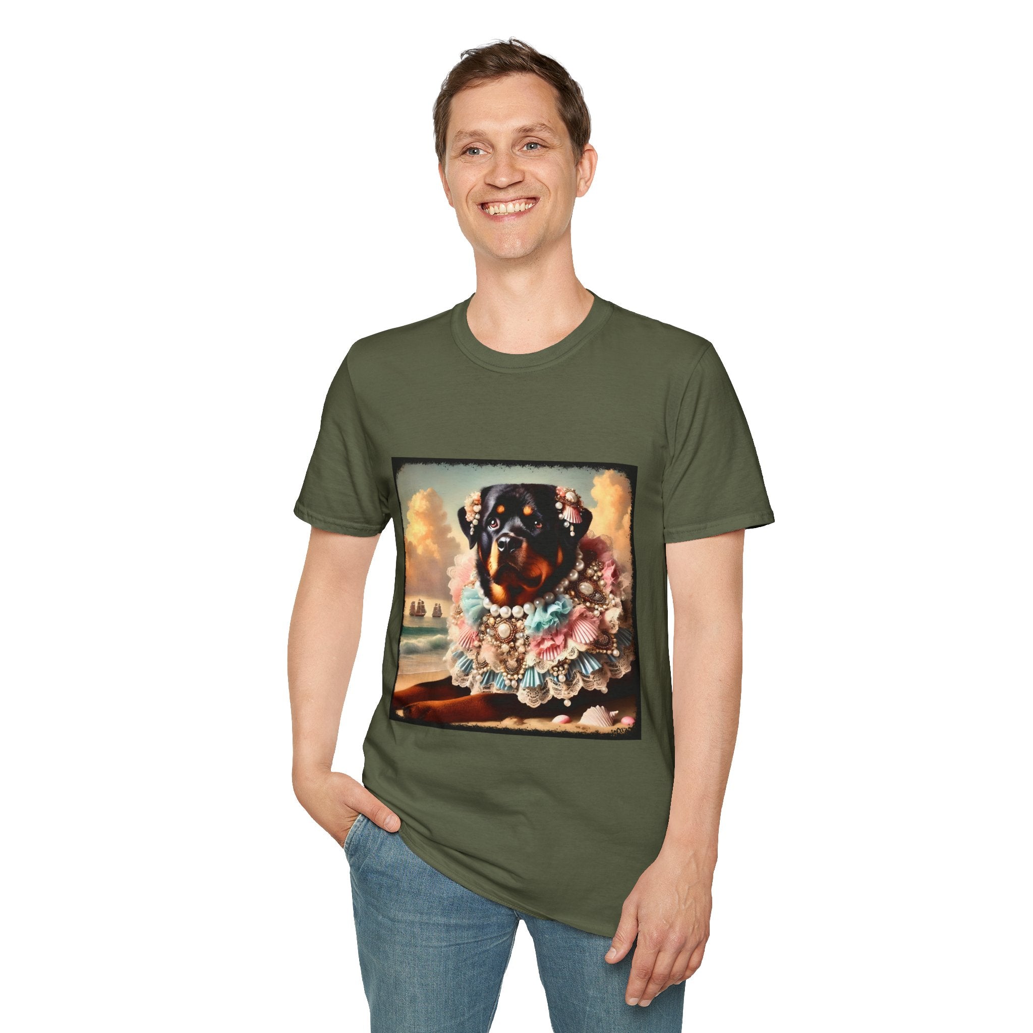 Rottweiler Beach Beauty | Unisex Dog T-Shirt