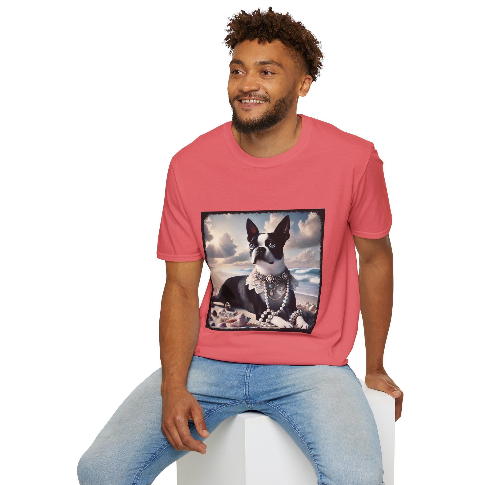 Boston Terrier Seashell Sweetie | Unisex Dog T-Shirt