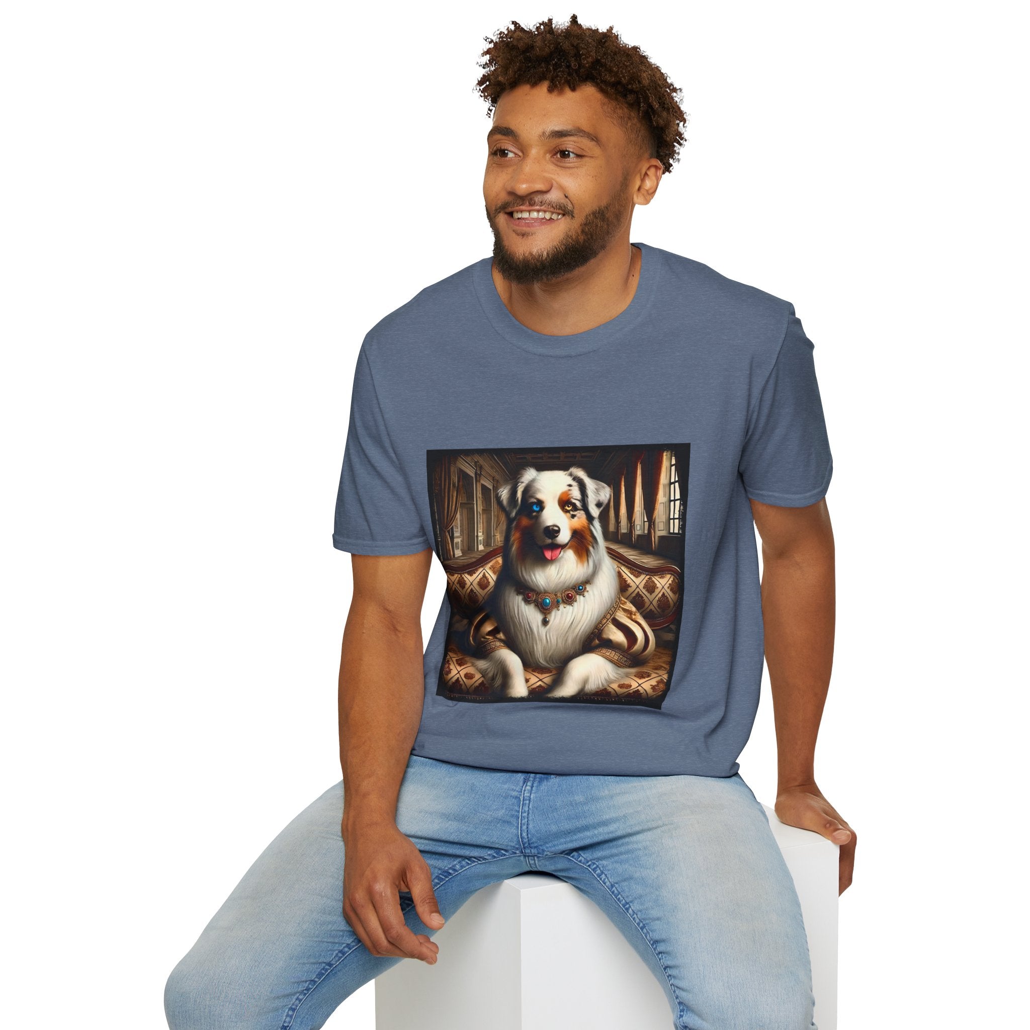 Australian Shepherd Poised Princess | Unisex Dog T-Shirt