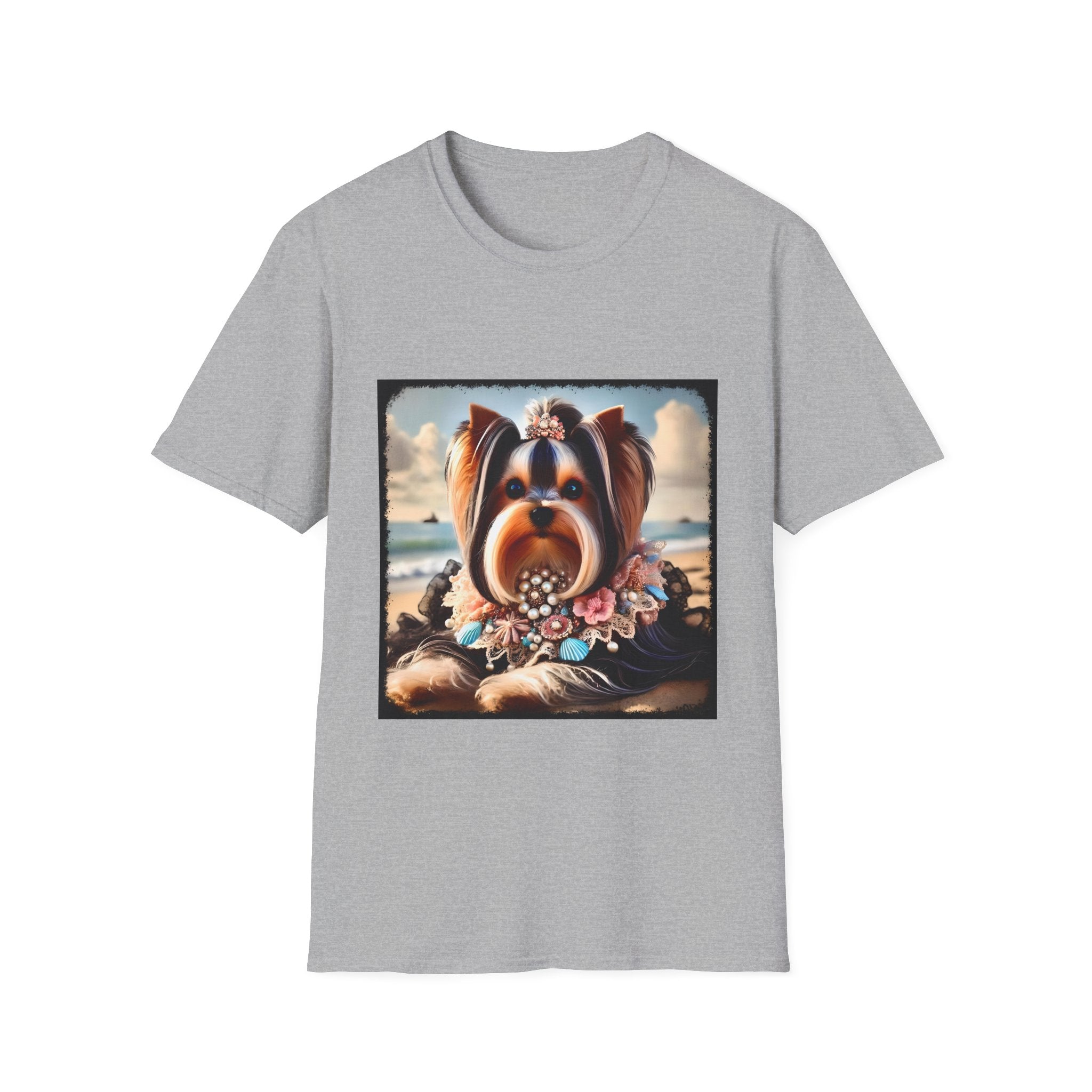 Yorkshire Terrier Seashell Siren | Unisex Dog T-Shirt