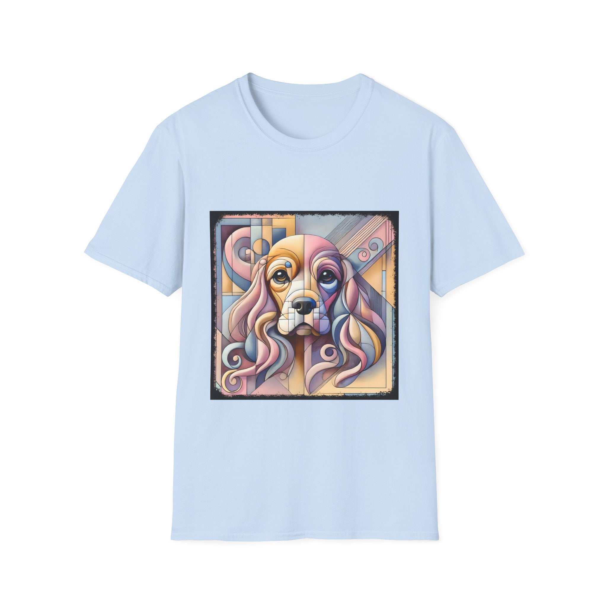 Cocker Spaniel Pastel Geometric | Unisex Dog T-Shirt