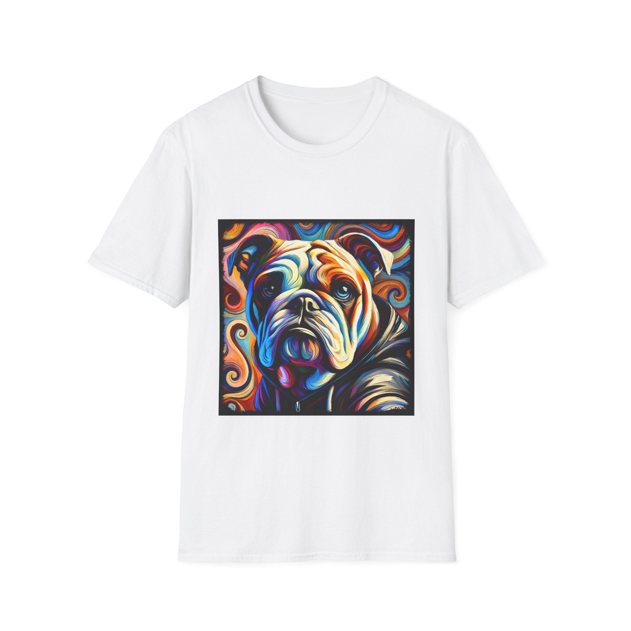 Bulldog Relaxed Swirl | Unisex Dog T-Shirt