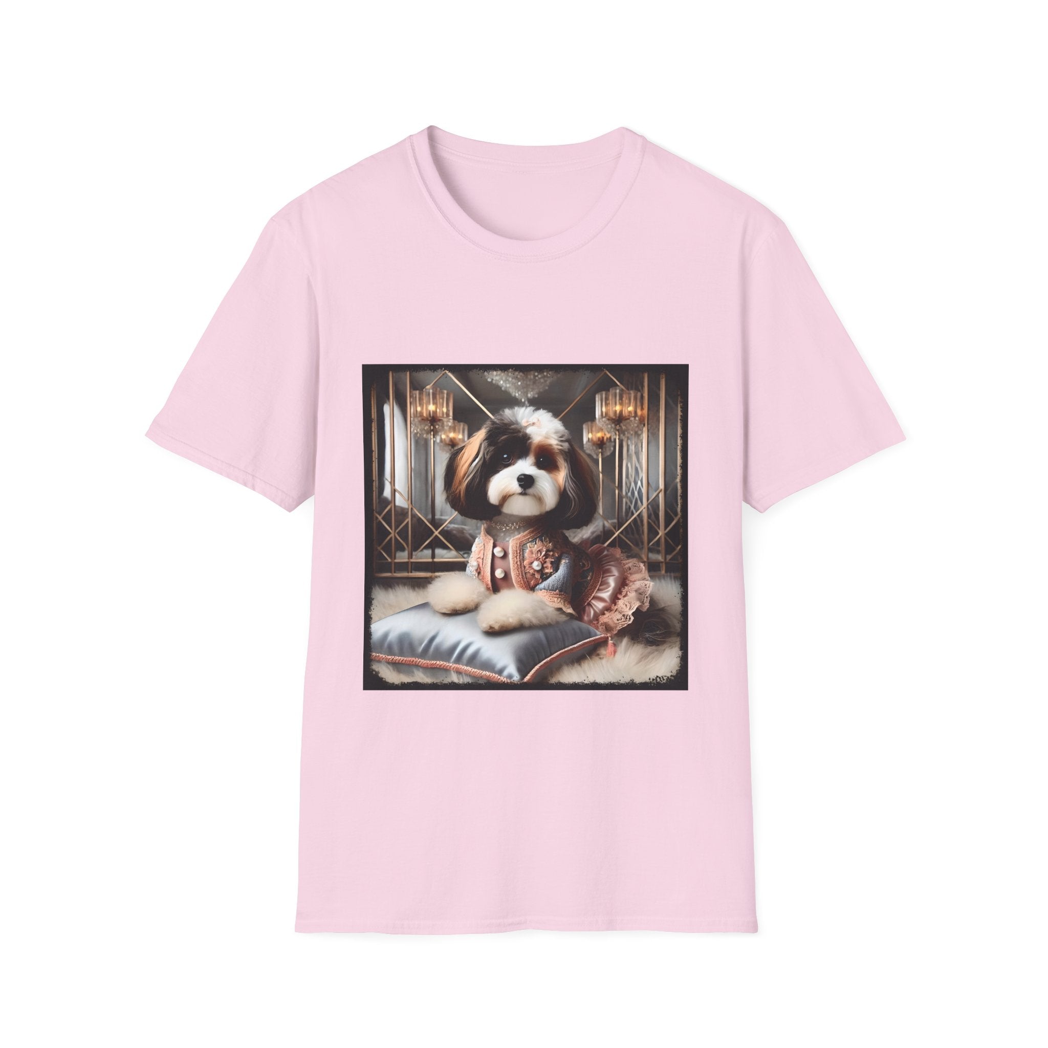 Cavapoo Posh Portrait | Unisex Dog T-Shirt