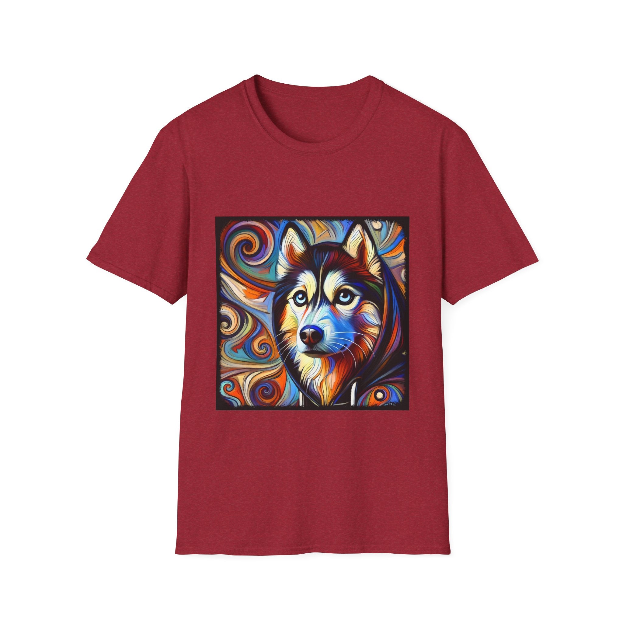 Siberian Husky Relaxed Swirl | Unisex Dog T-Shirt