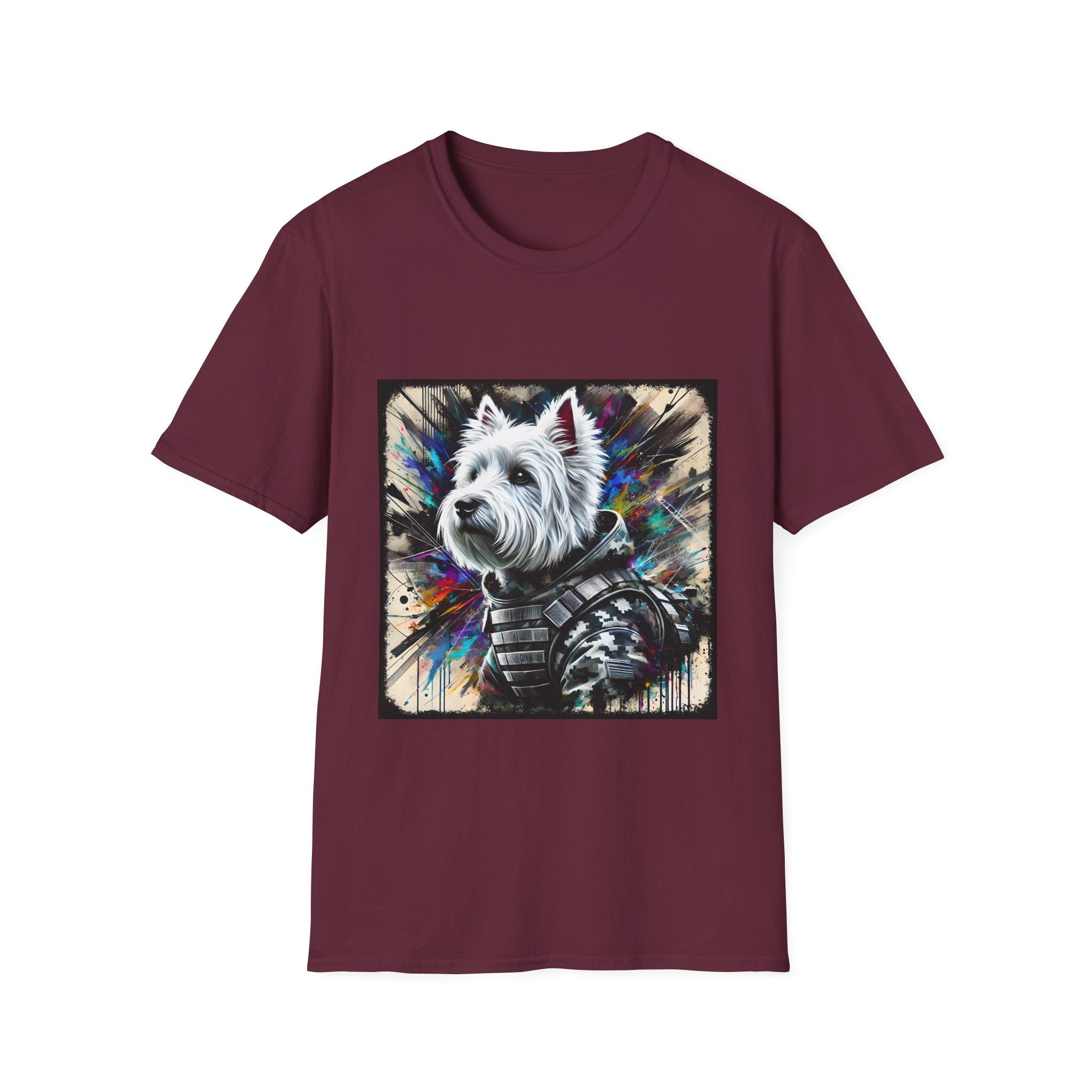 West Highland White Terrier Bold Camo Classic | Unisex Dog T-Shirt