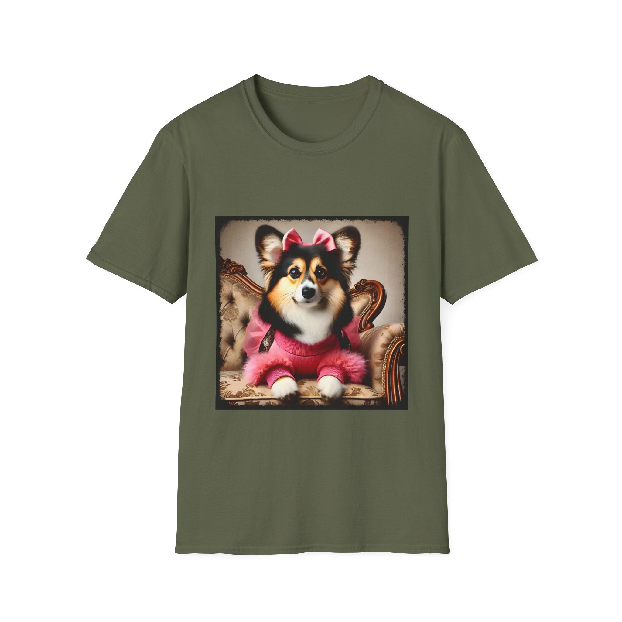 Pembroke Welsh Corgi Pink Luxe | Unisex Dog T-Shirt